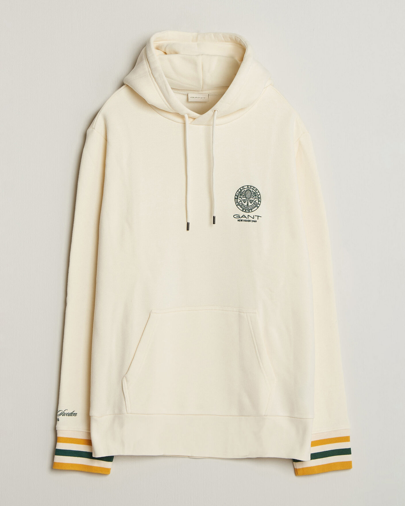 Hombres | Jerséis y prendas de punto | Gant | Tournament Hoodie Cream