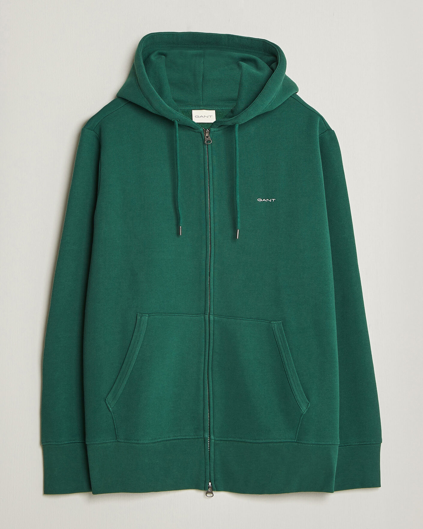 Hombres | Jerséis y prendas de punto | Gant | Tournament Full Zip Hoodie Green