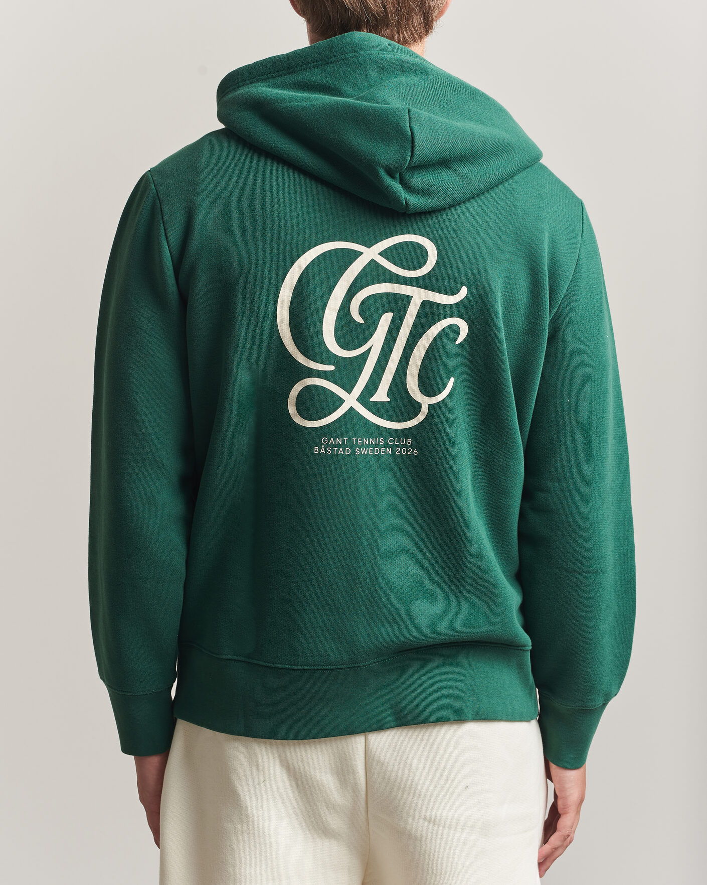 Hombres | Jerséis y prendas de punto | Gant | Tournament Full Zip Hoodie Green