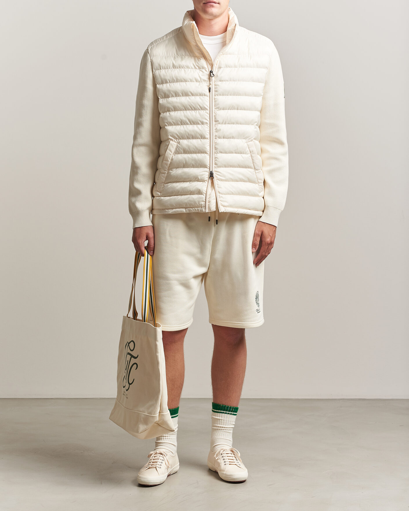 Hombres | Abrigos y chaquetas | Gant | Tournament Mixed Media Jacket Cream