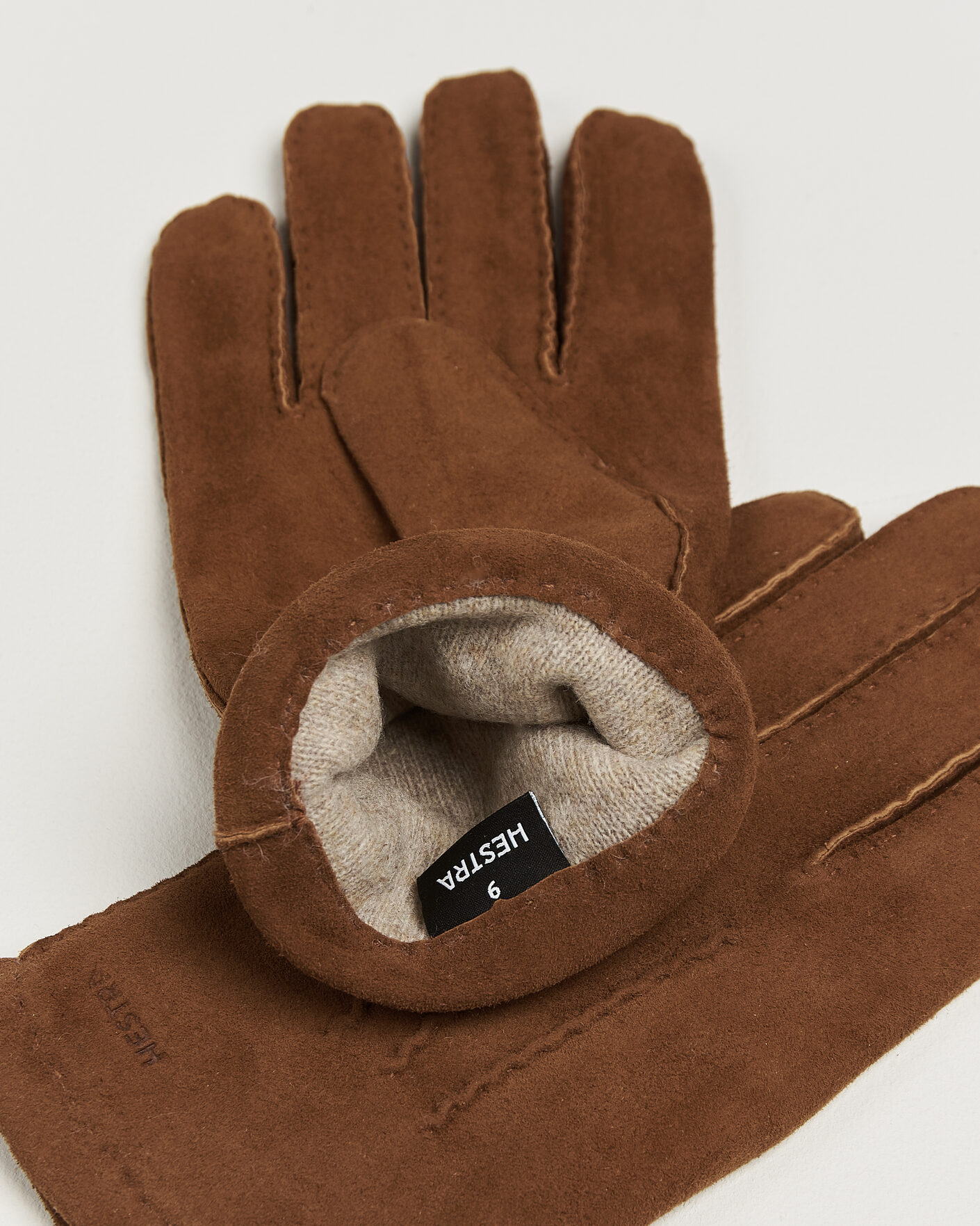 Hombres | Guantes | Hestra | Arthur Wool Lined Suede Glove Whiskey