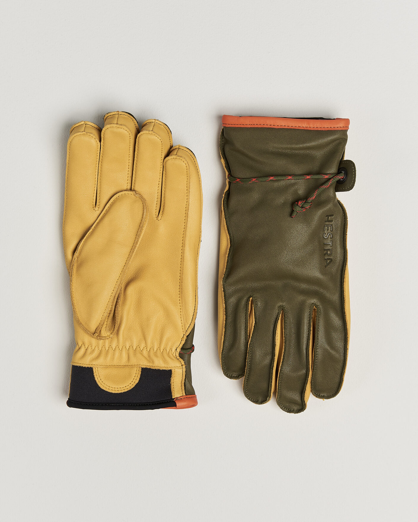 Hombres | Guantes | Hestra | Wakayama Leather Ski Glove Loden/Tan