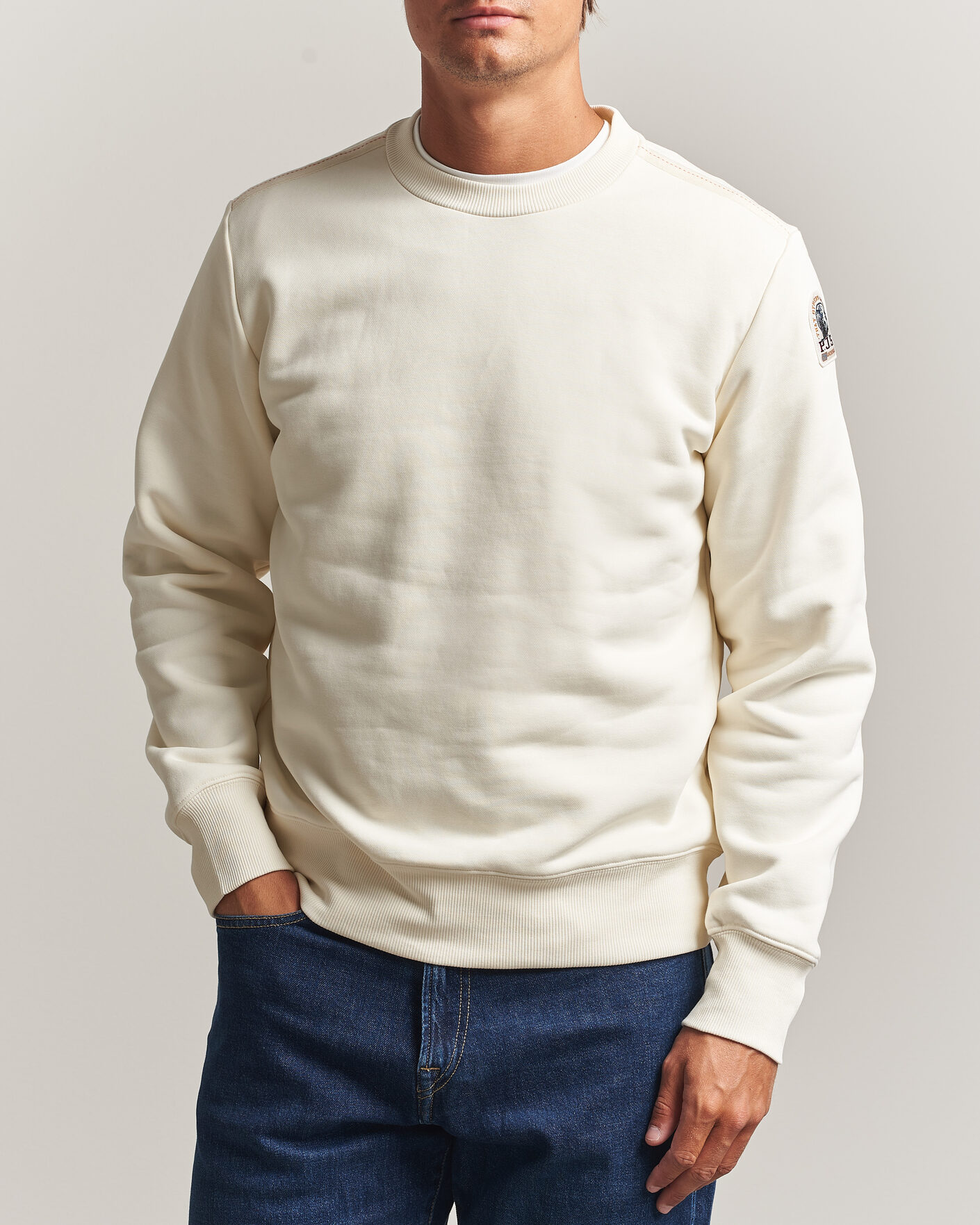 Hombres | Jerséis y prendas de punto | Parajumpers | K2 Super Easy Sweatshirt Warm Ivory