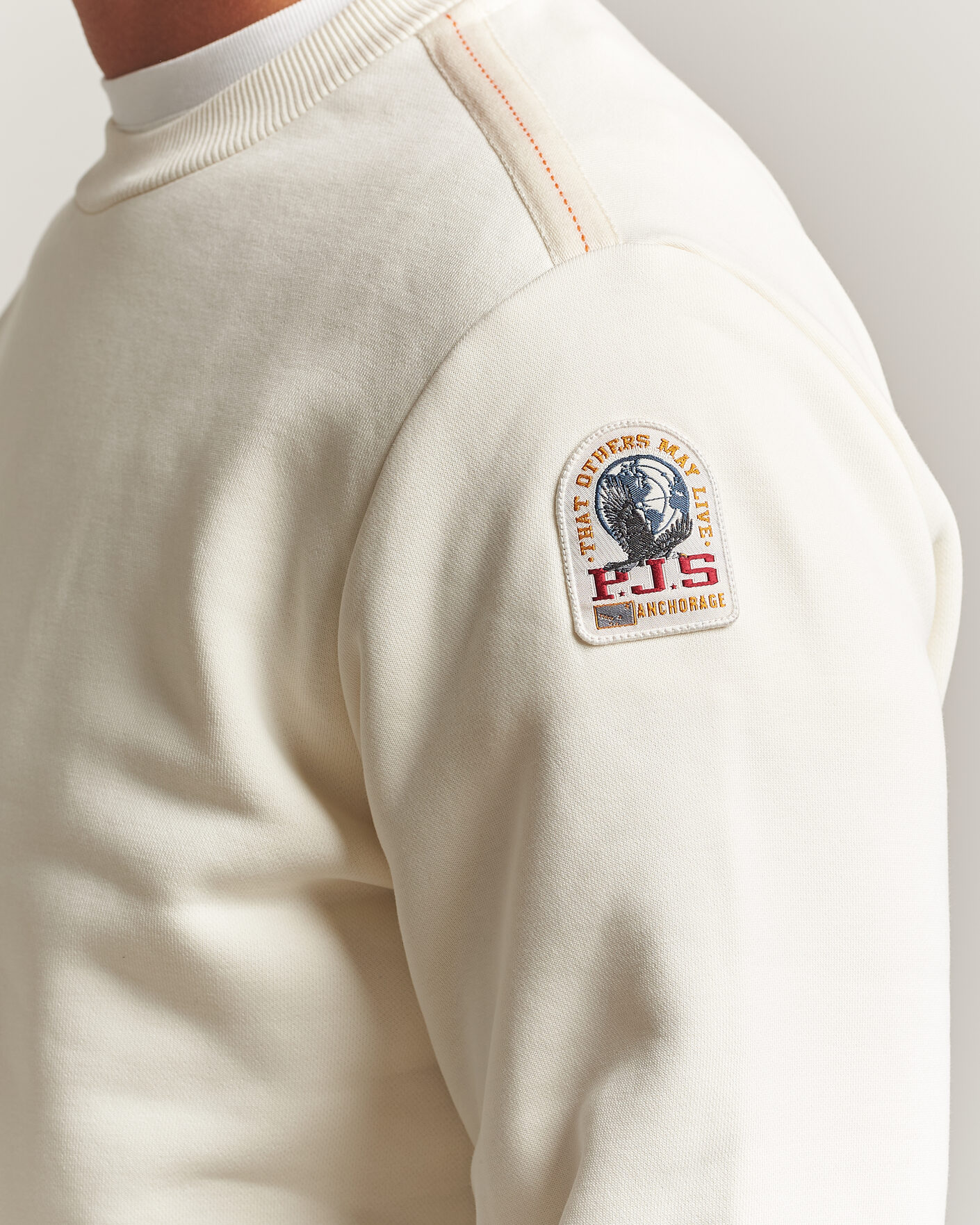 Hombres | Jerséis y prendas de punto | Parajumpers | K2 Super Easy Sweatshirt Warm Ivory