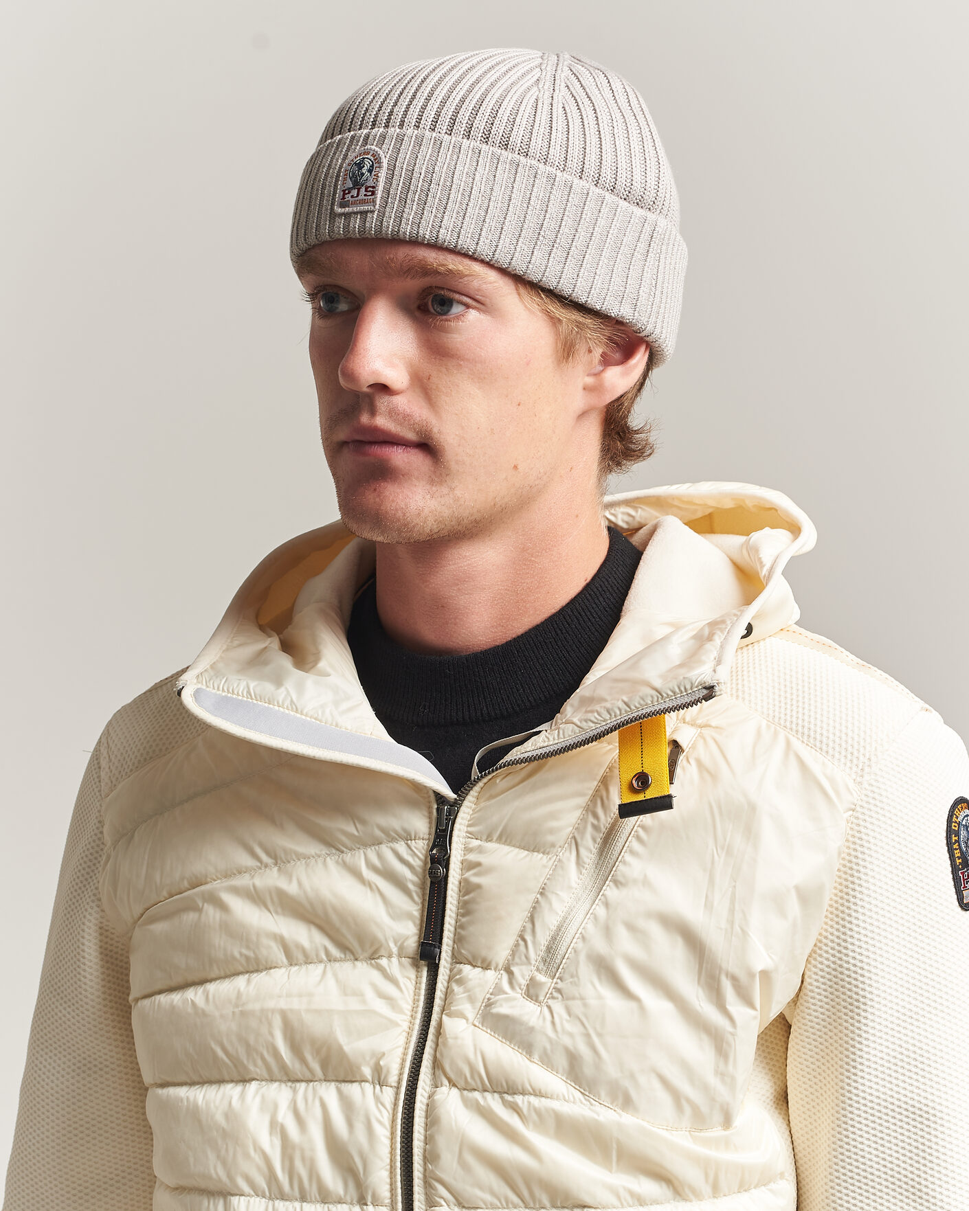 Hombres | Gorros | Parajumpers | Matio Ribbed Hat Mid Grey