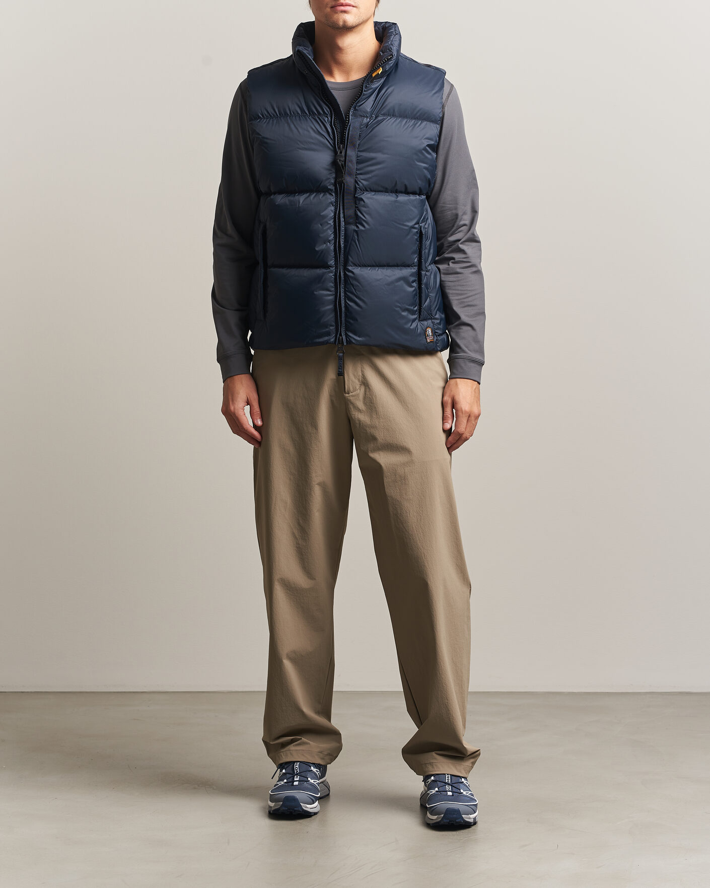 Hombres | Chalecos | Parajumpers | Roydale Ripstop Polar Puffer Vest Blue Navy