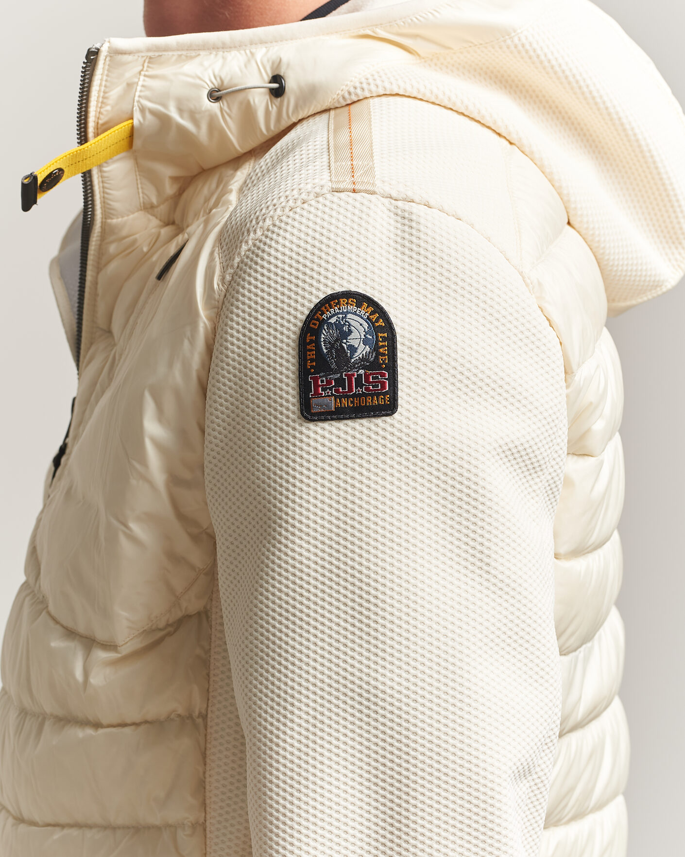 Hombres | Abrigos y chaquetas | Parajumpers | Nolan Warm Up Hybrid Hooded Jacket Warm Ivory