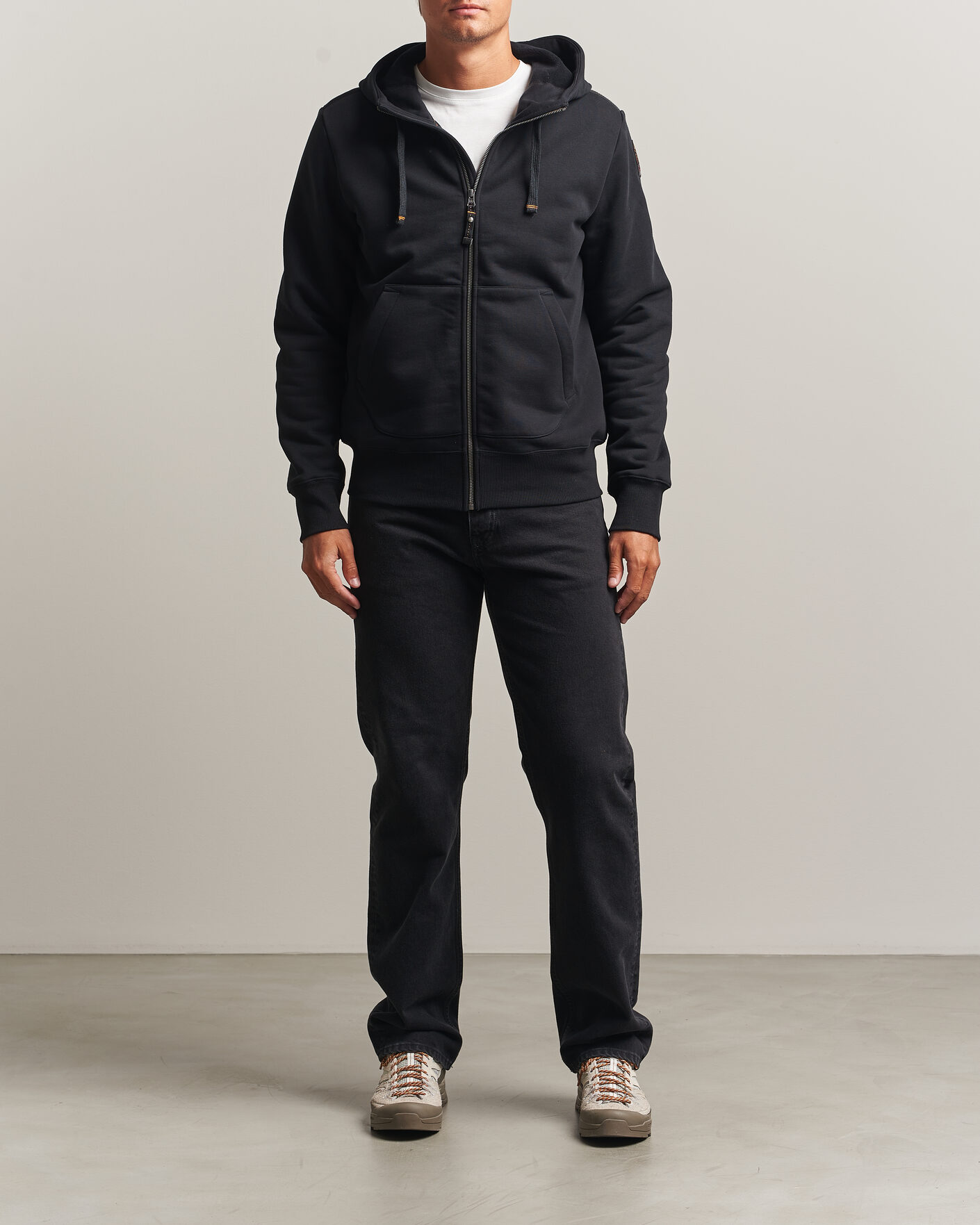 Hombres | Jerséis y prendas de punto | Parajumpers | Charlie Super Easy Full Zip Black