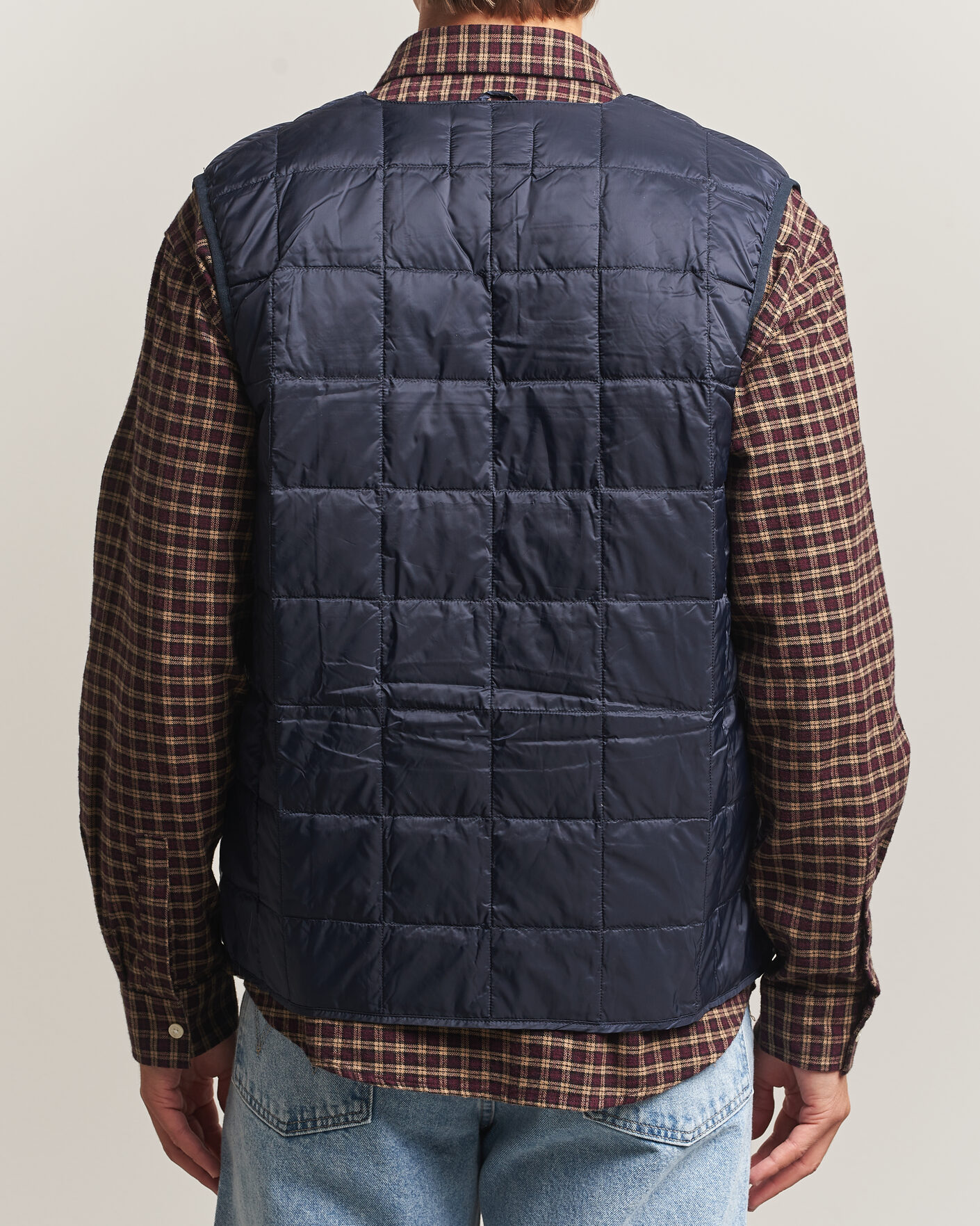 Hombres | Chalecos | TAION | V-Neck Lightweight Down Vest Dark Navy