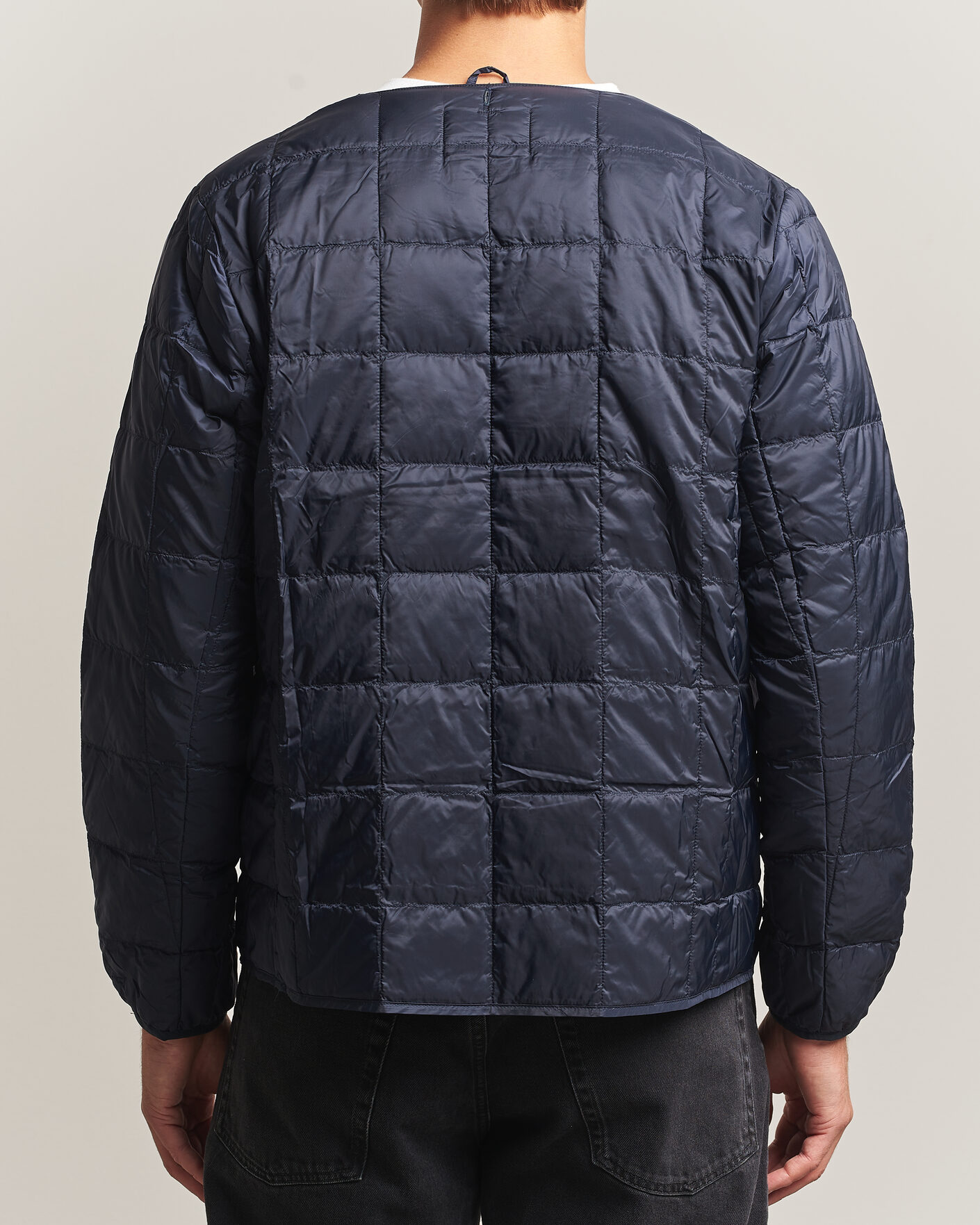 Hombres | Abrigos y chaquetas | TAION | Crew Neck Button Down Jacket Dark Navy