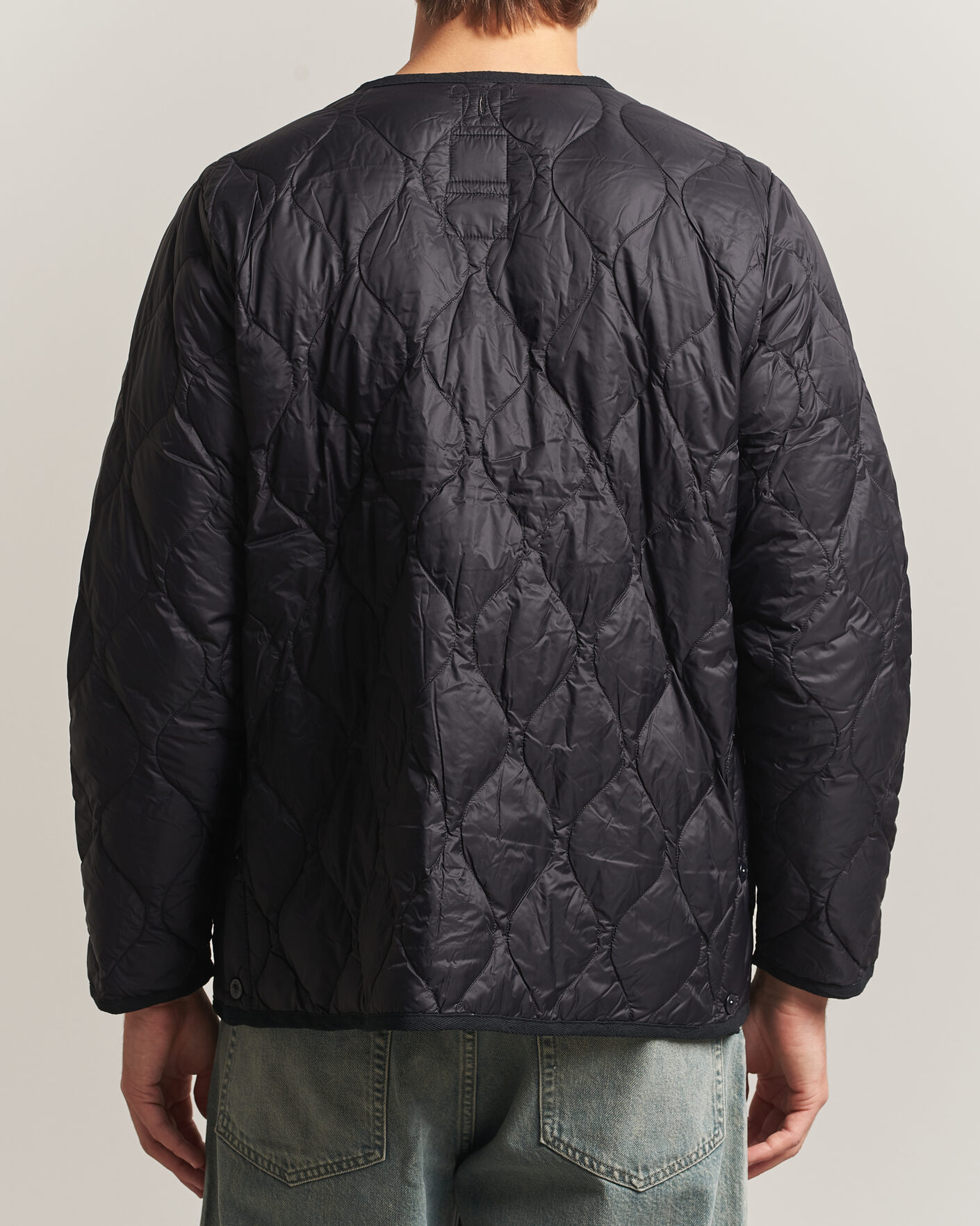 Hombres | Abrigos y chaquetas | TAION | Military Crew Neck Down Jacket Black