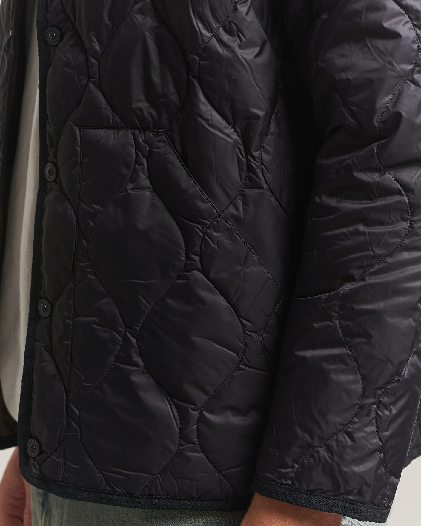 Hombres | Abrigos y chaquetas | TAION | Military Crew Neck Down Jacket Black