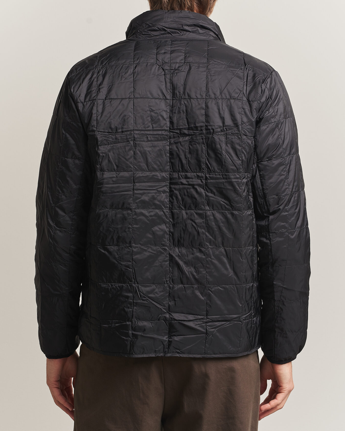 Hombres | Abrigos y chaquetas | TAION | High Neck Full Zip Lightweight Down Jacket Black