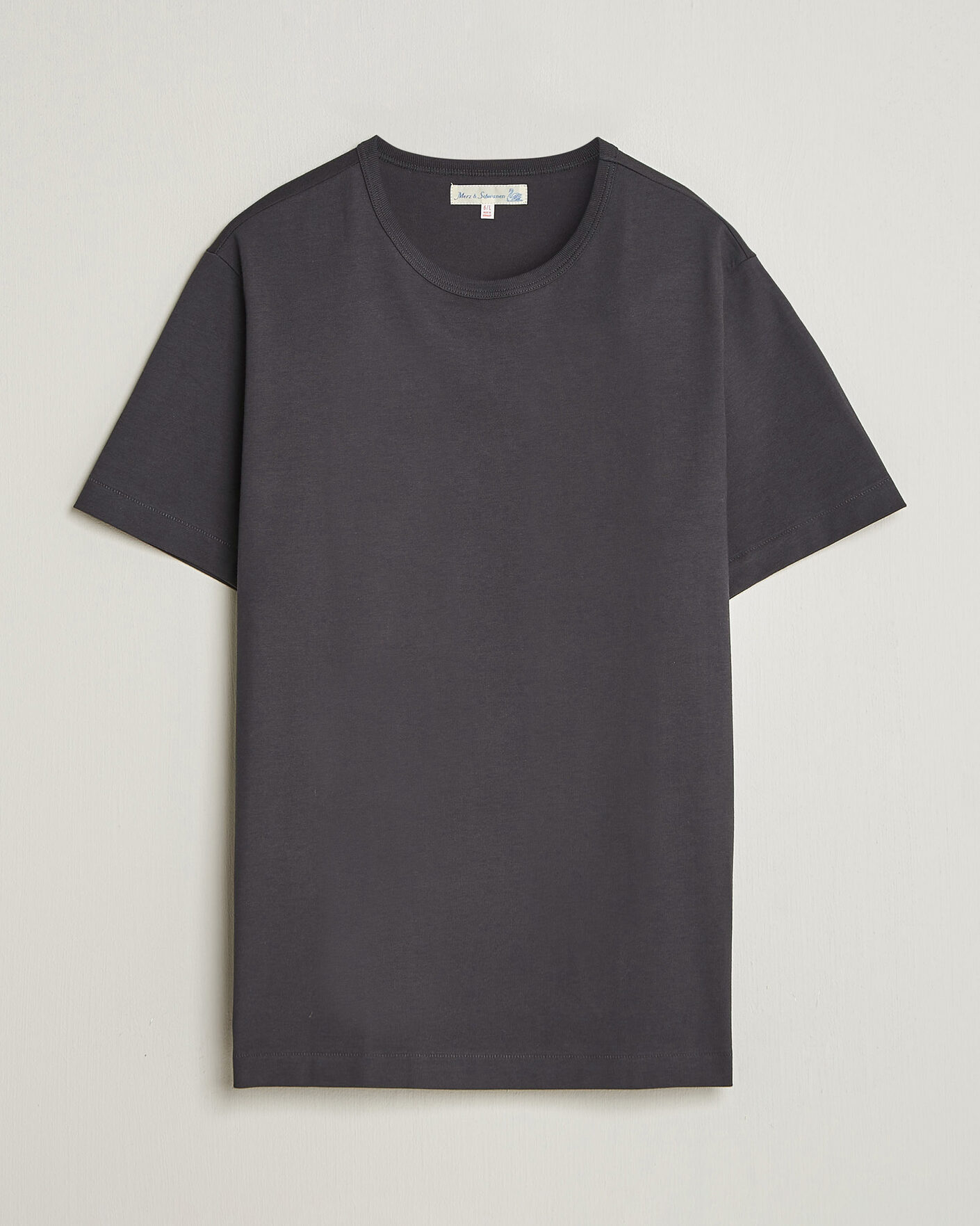Hombres | Camisetas | Merz b. Schwanen | Classic Fit Sturdy Loopwheeled T-Shirt Charcoal