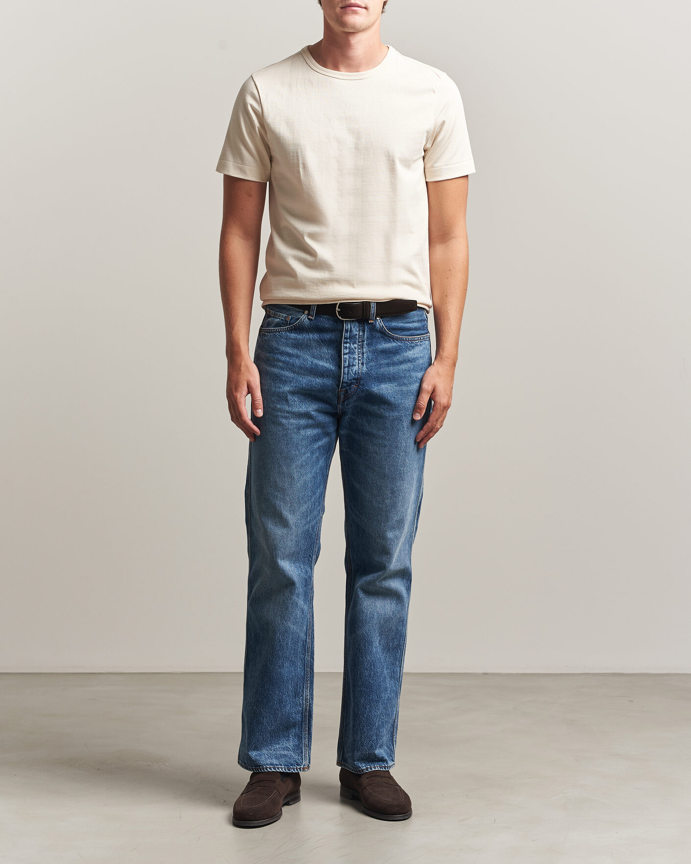 Hombres | Camisetas | Merz b. Schwanen | Classic Fit Loopwheeled T-Shirt Nature