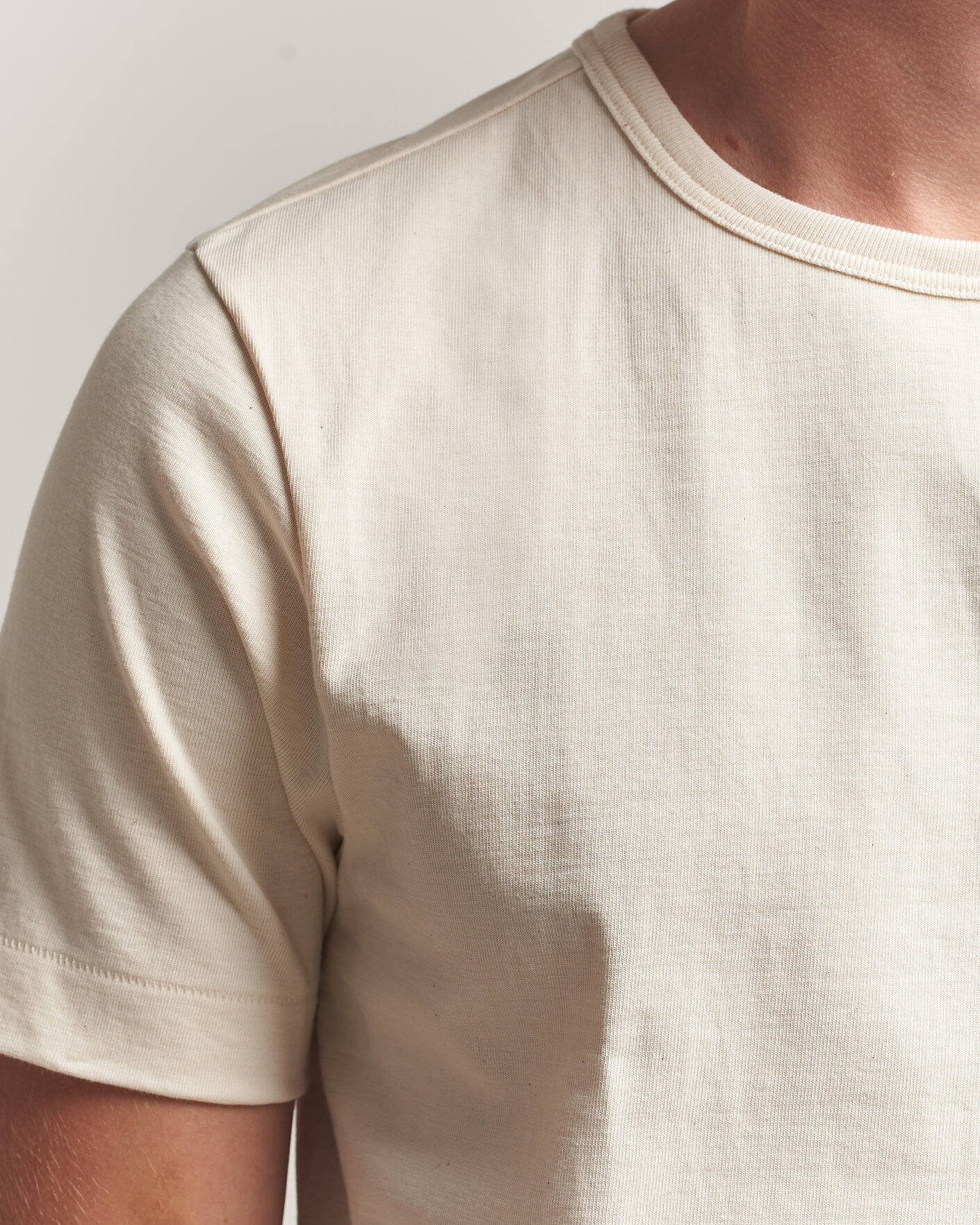 Hombres | Camisetas | Merz b. Schwanen | Classic Fit Loopwheeled T-Shirt Nature