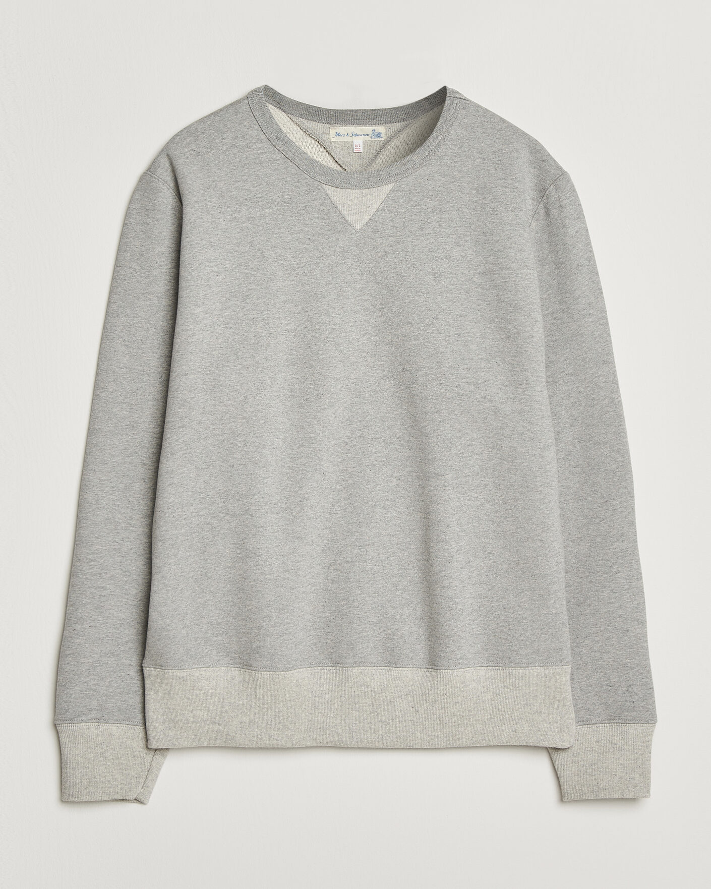 Hombres | Jerséis y prendas de punto | Merz b. Schwanen | Vintage Machine Sweatshirt Grey Melange