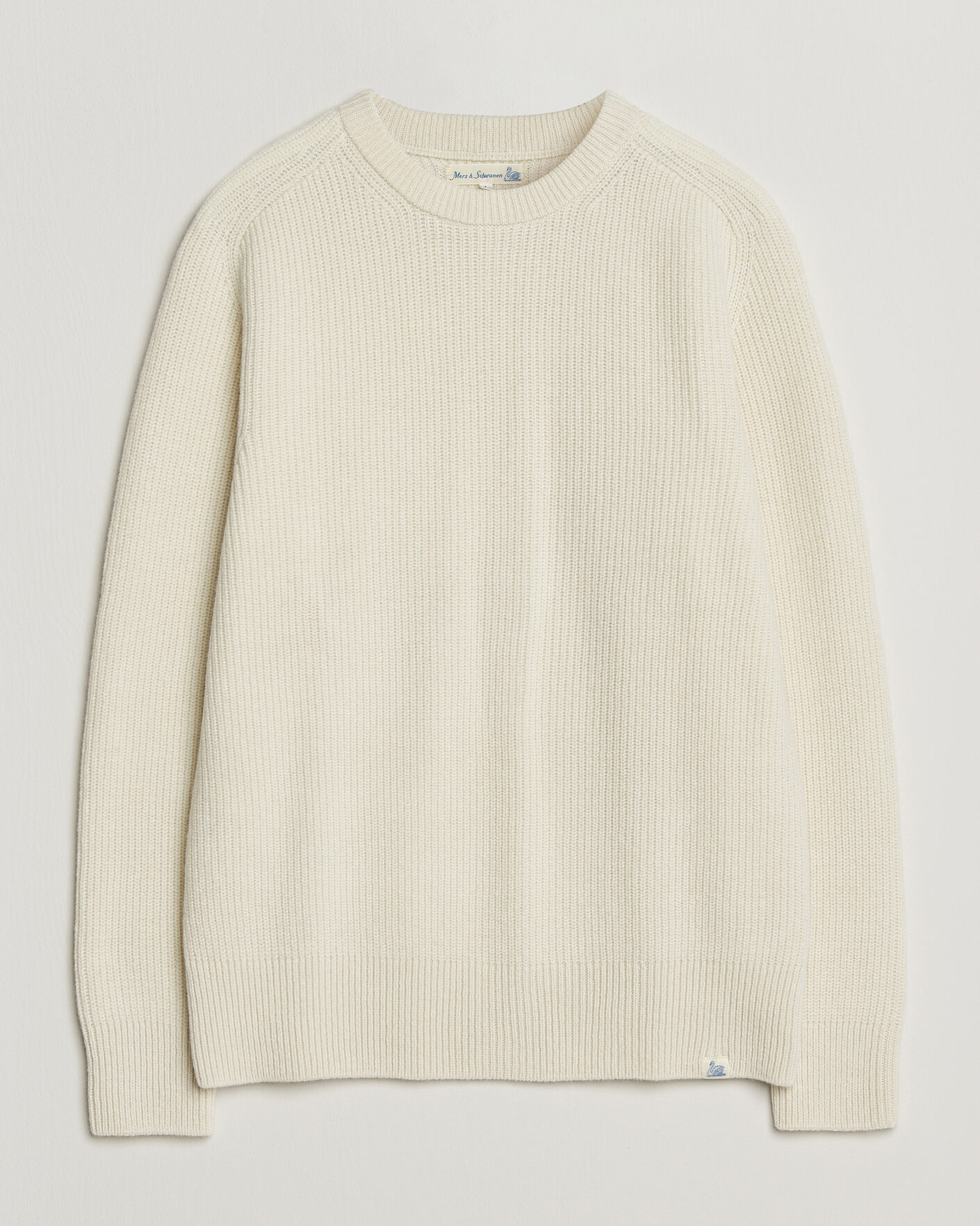 Hombres | Jerséis y prendas de punto | Merz b. Schwanen | Merino/Cashmere Knitted Sweater Nature