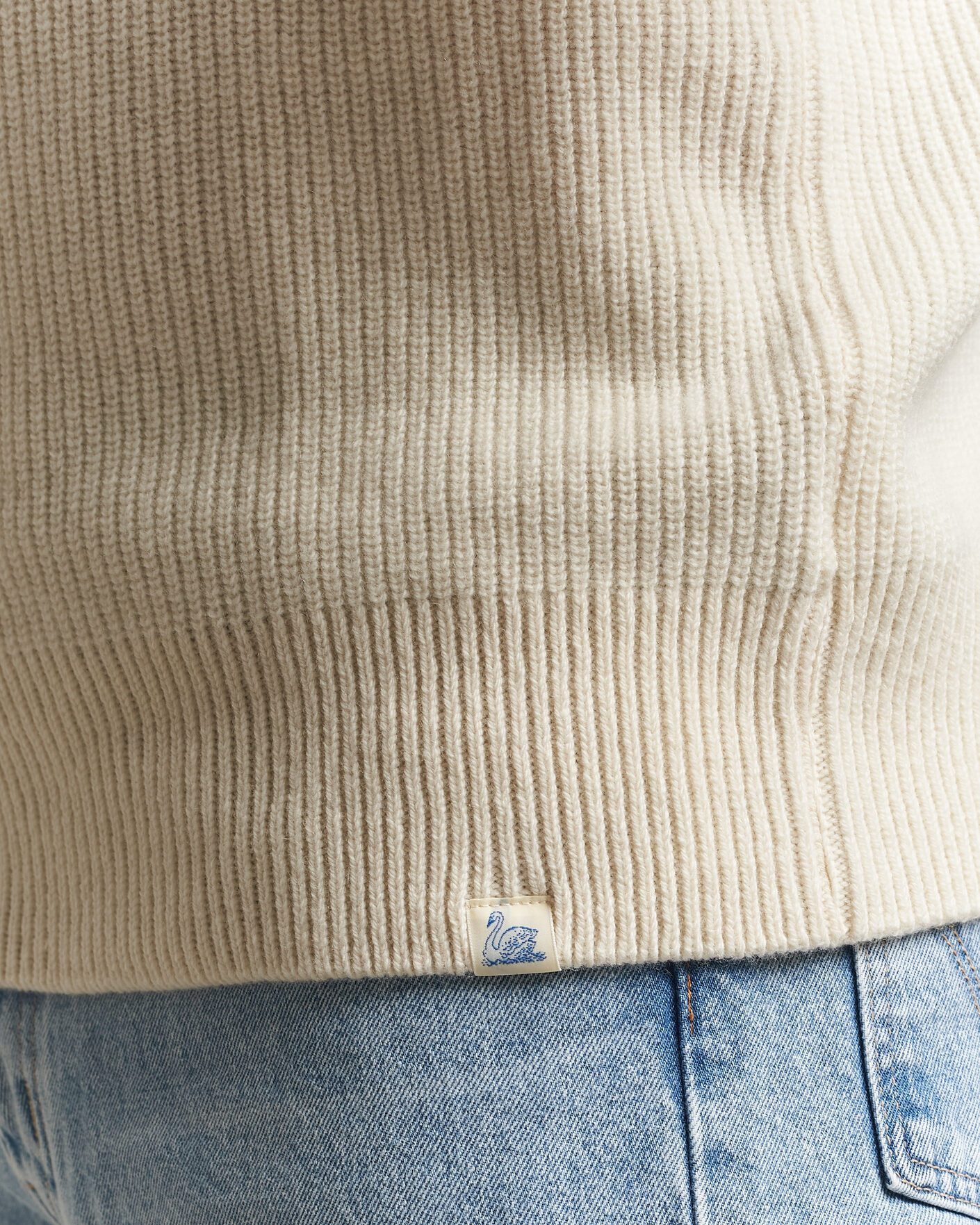 Hombres | Jerséis y prendas de punto | Merz b. Schwanen | Merino/Cashmere Knitted Sweater Nature