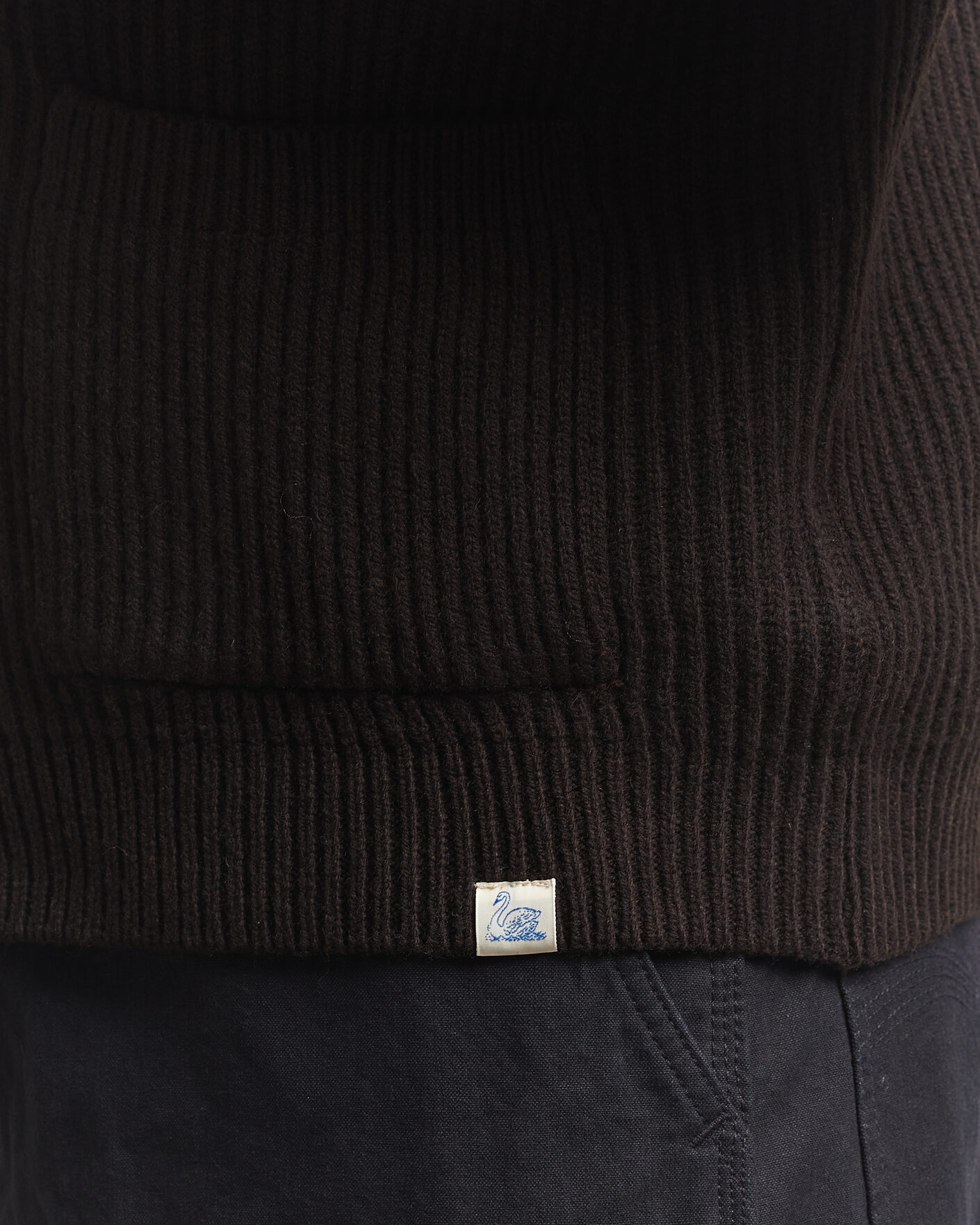 Hombres | Jerséis y prendas de punto | Merz b. Schwanen | Merino/Cashmere Knitted Cardigan Espresso