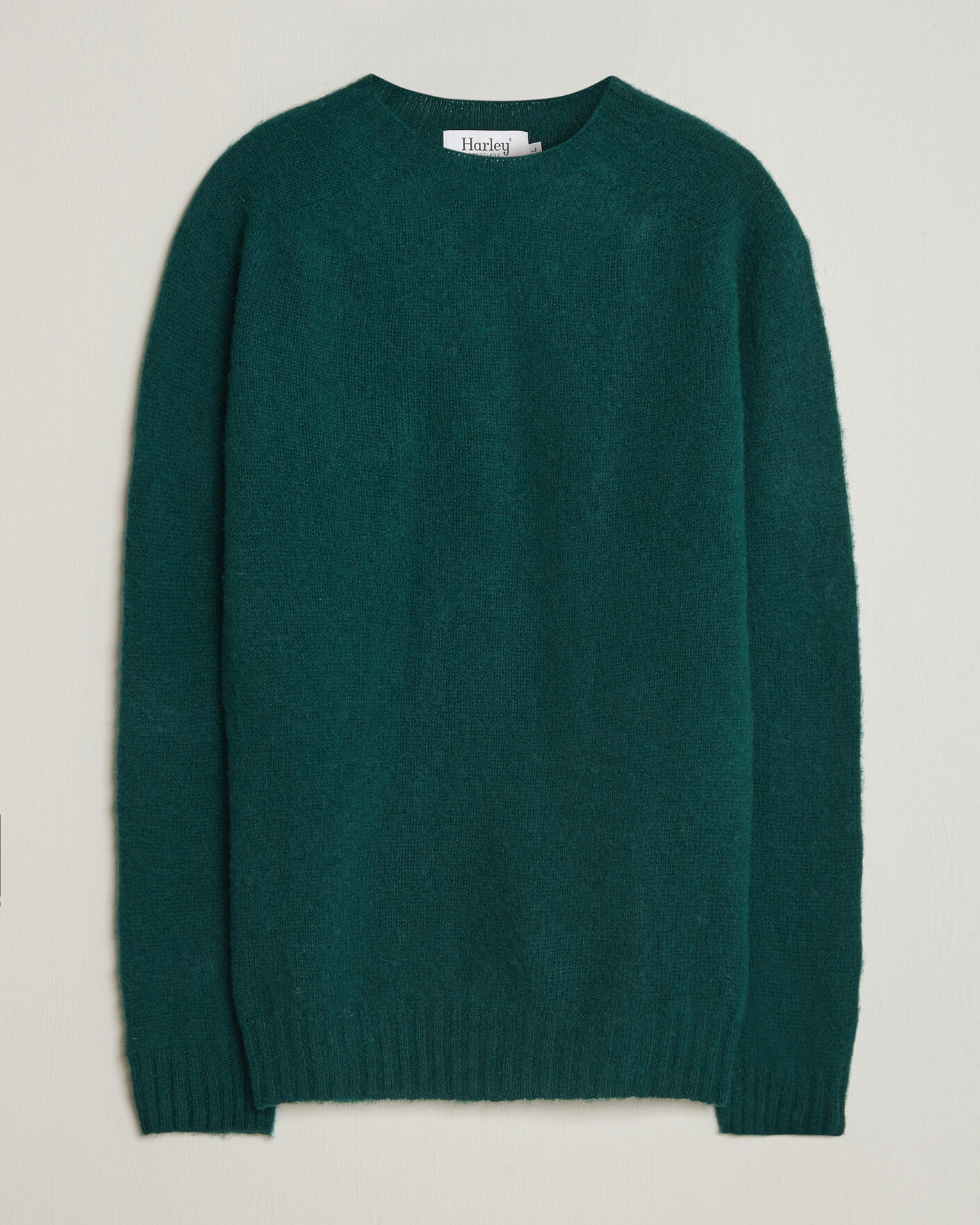 Hombres | Jerséis y prendas de punto | Harley Of Scotland | Brushed Supersoft Lambswool Crewneck Tartan