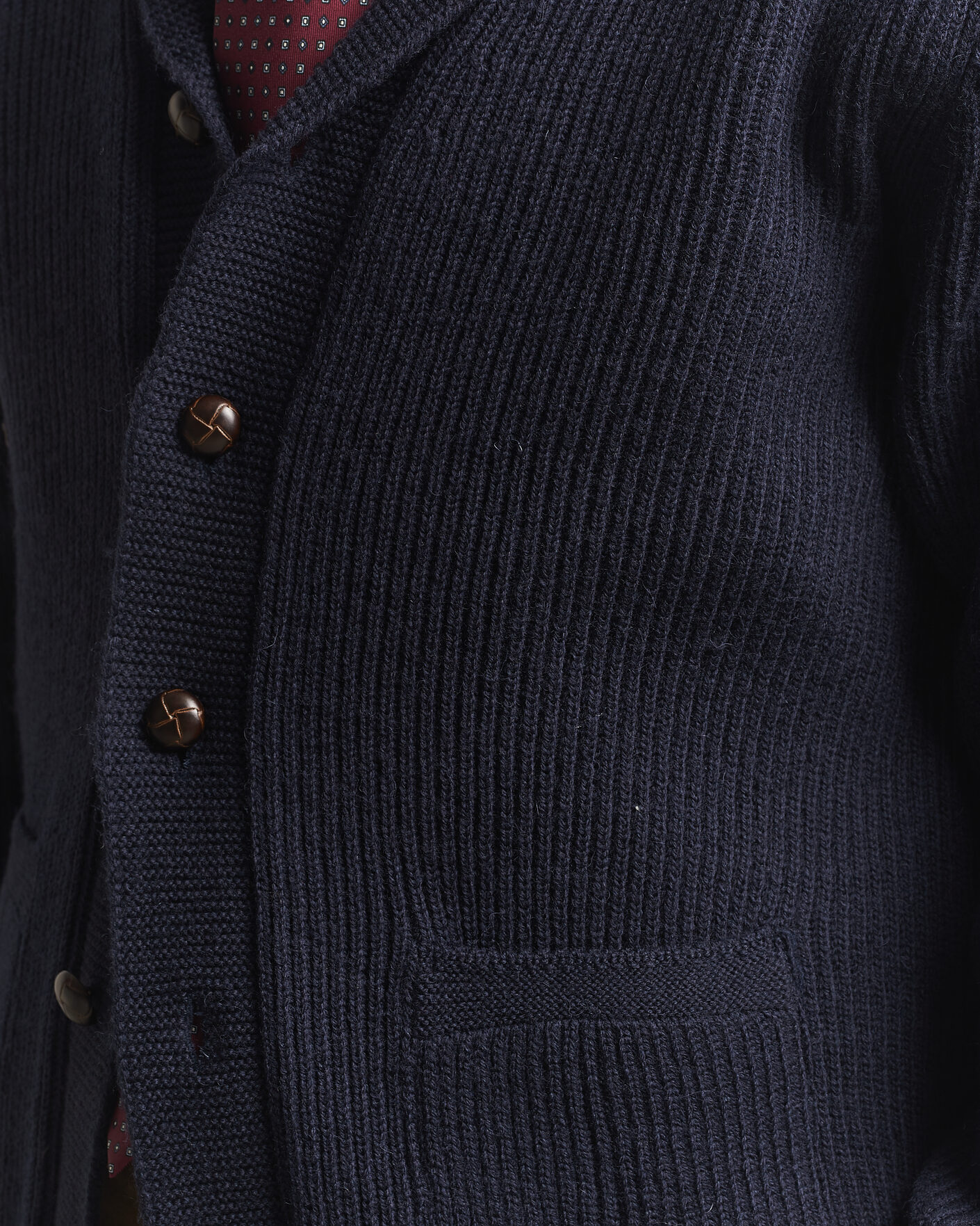 Hombres | Jerséis y prendas de punto | Kamakura Shirts | McQueen Shawl Collar Cardigan Navy