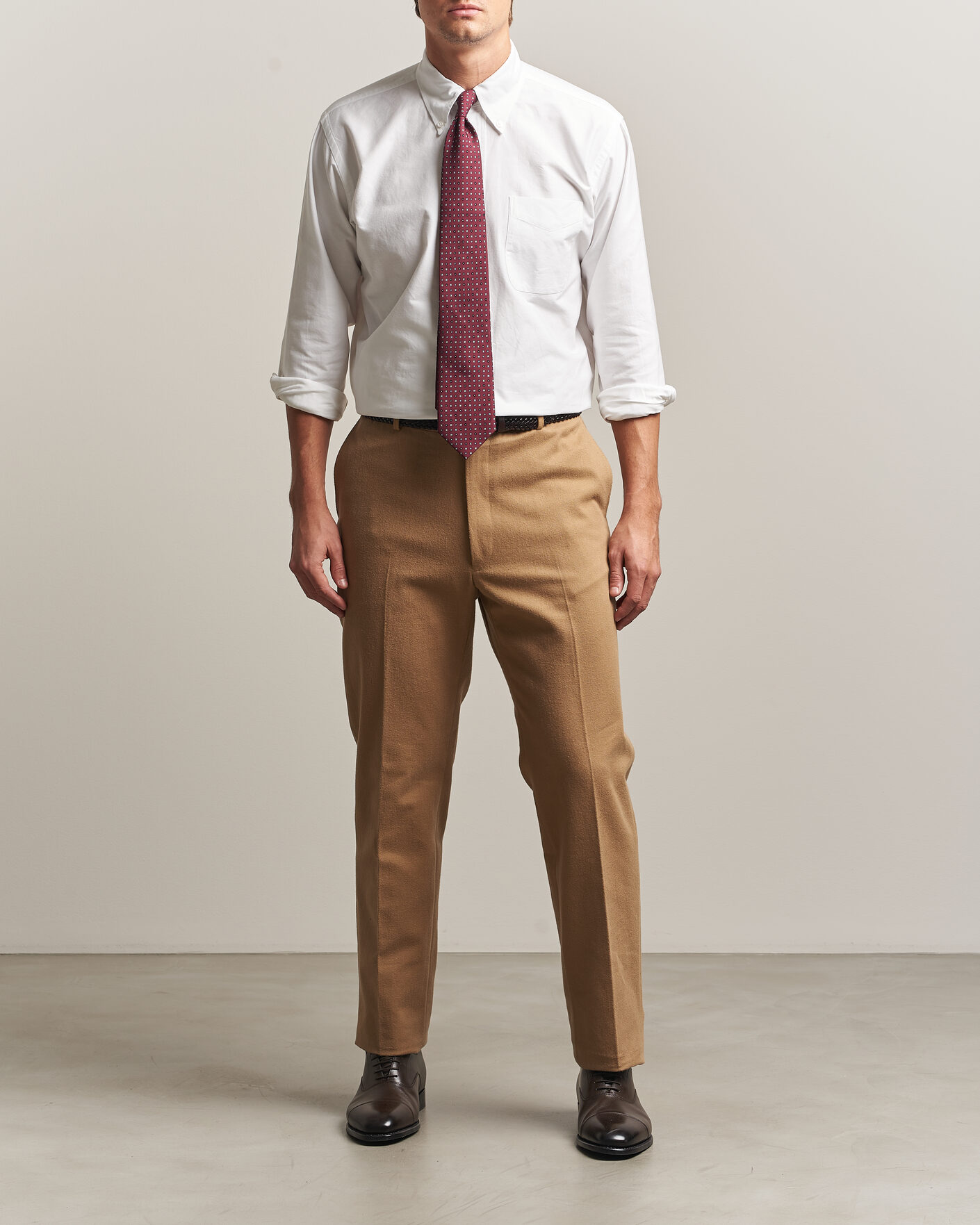 Hombres | Camisas | Kamakura Shirts | Ametora Japanese Oxford BD Shirt White