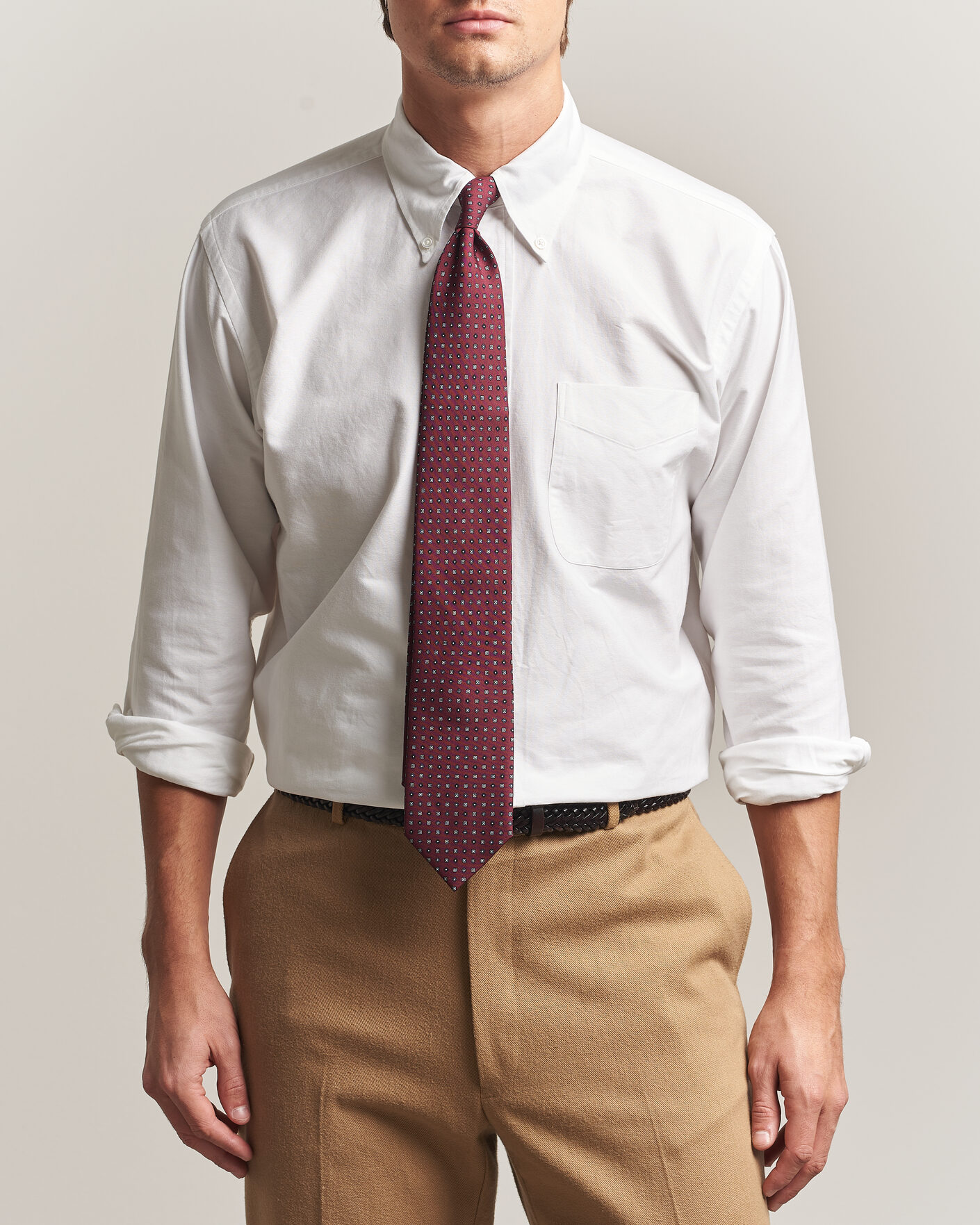 Hombres | Camisas | Kamakura Shirts | Ametora Japanese Oxford BD Shirt White