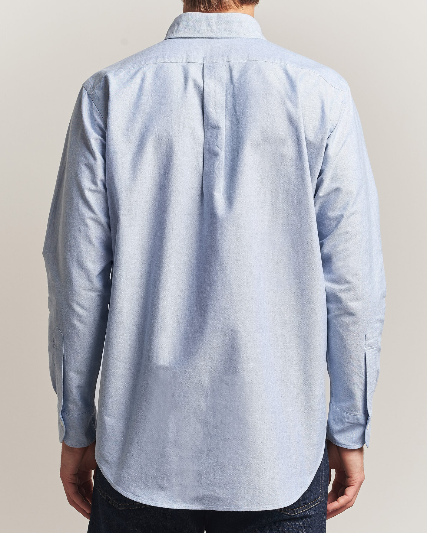 Hombres | Camisas | Kamakura Shirts | Ametora Japanese Oxford BD Shirt Light Blue