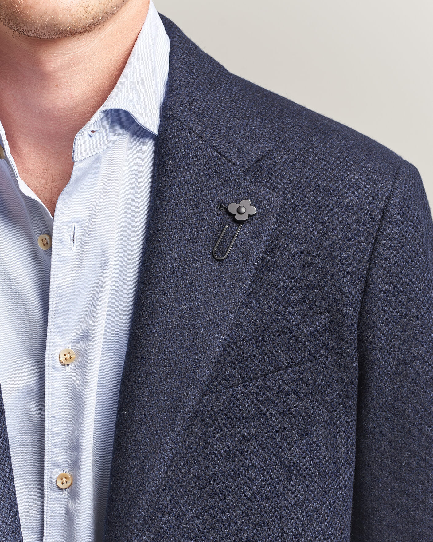 Hombres | Blazers | Lardini | Wool/Cashmere Blazer Navy