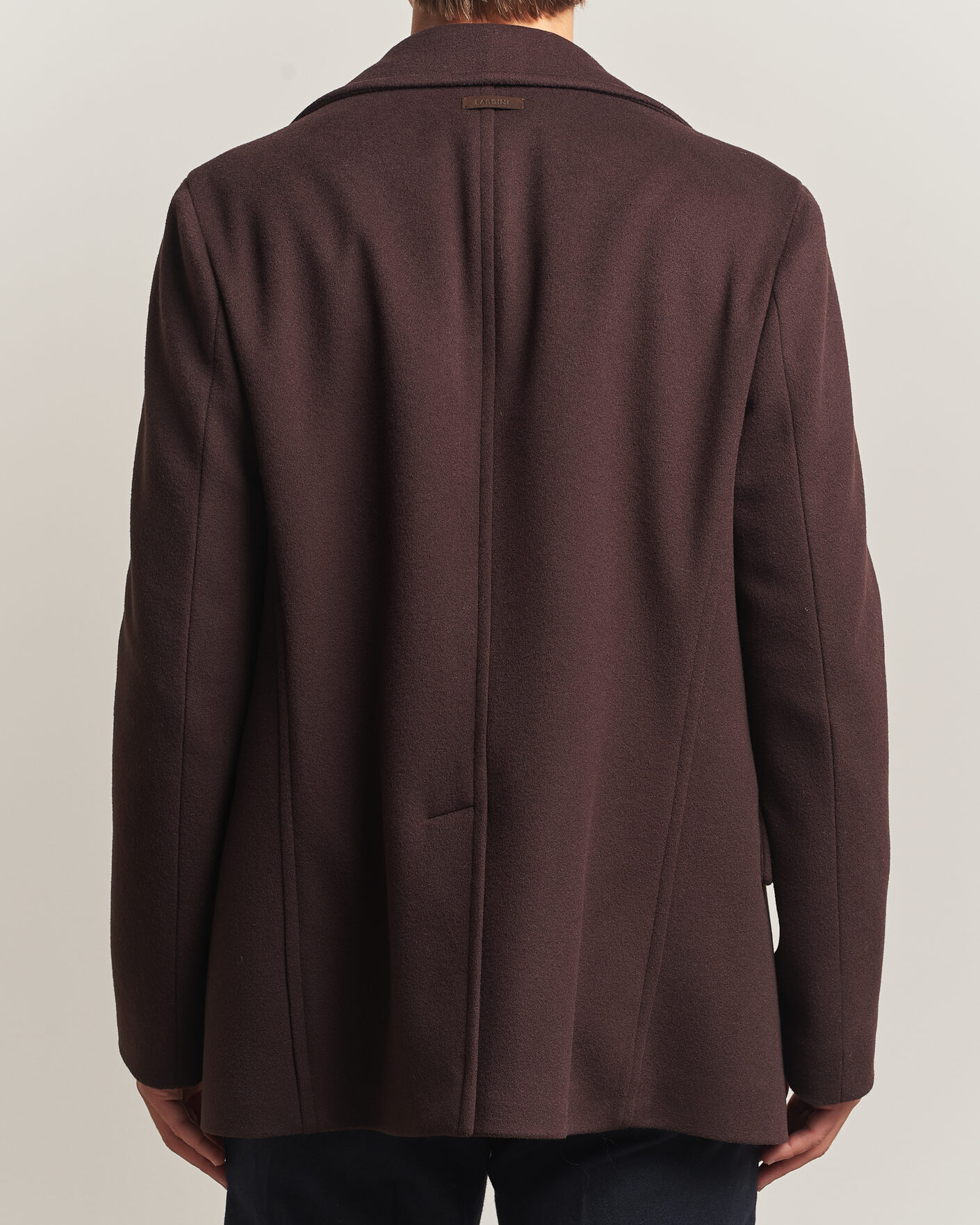 Hombres | Abrigos y chaquetas | Lardini | Wool Peacoat Brown
