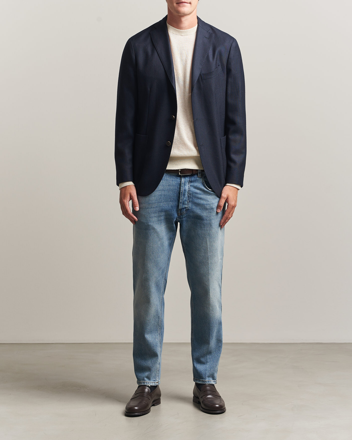 Hombres | Vaqueros | Lardini | Cotton Denim Blue