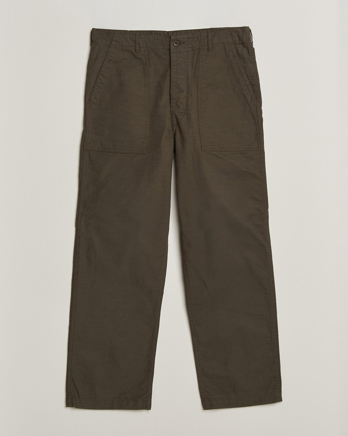 Hombres | Pantalones | orSlow | Regular Fit Original Sateen Fatigue Pants Coffee Brown