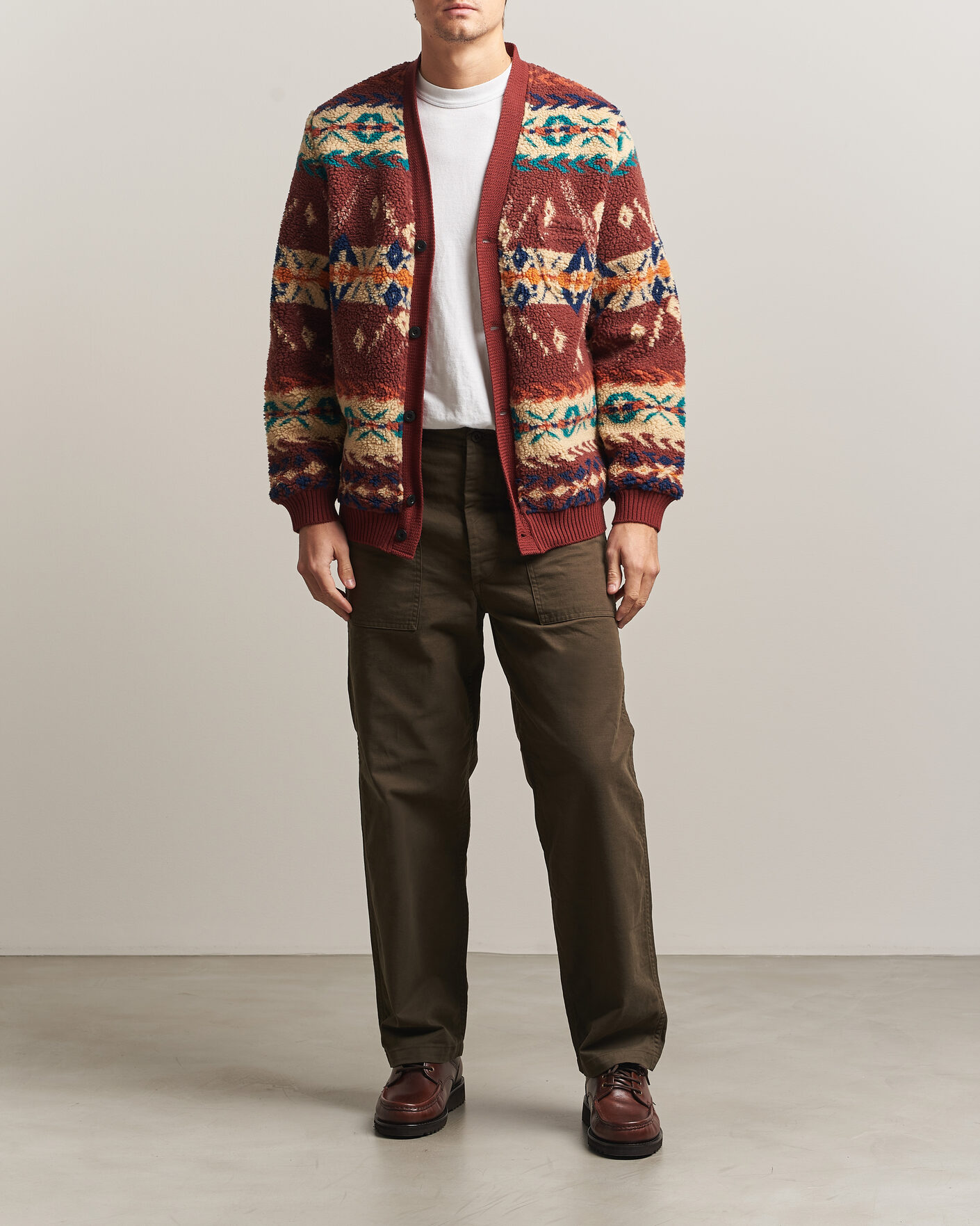 Hombres | Pantalones | orSlow | Regular Fit Original Sateen Fatigue Pants Coffee Brown