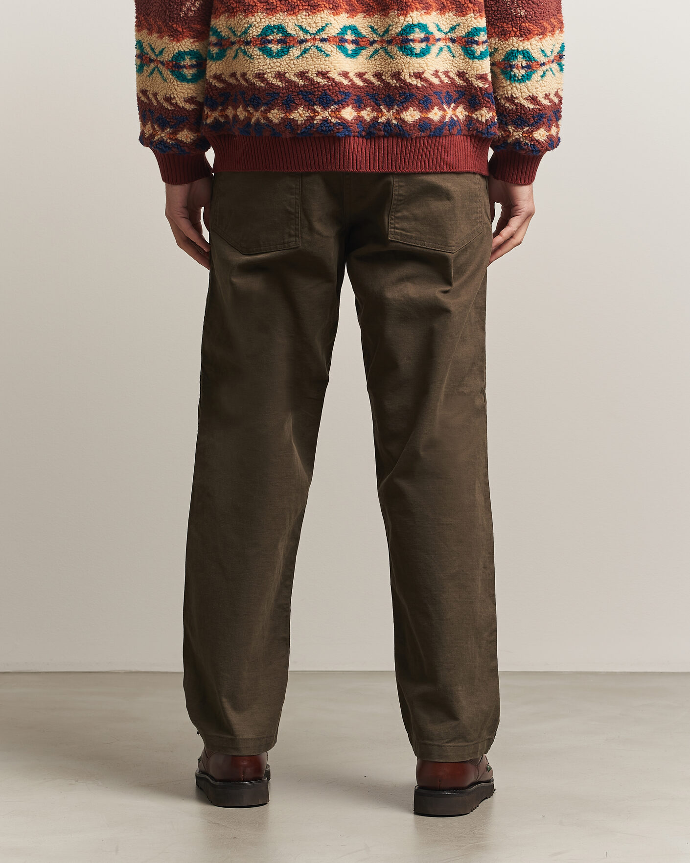 Hombres | Pantalones | orSlow | Regular Fit Original Sateen Fatigue Pants Coffee Brown