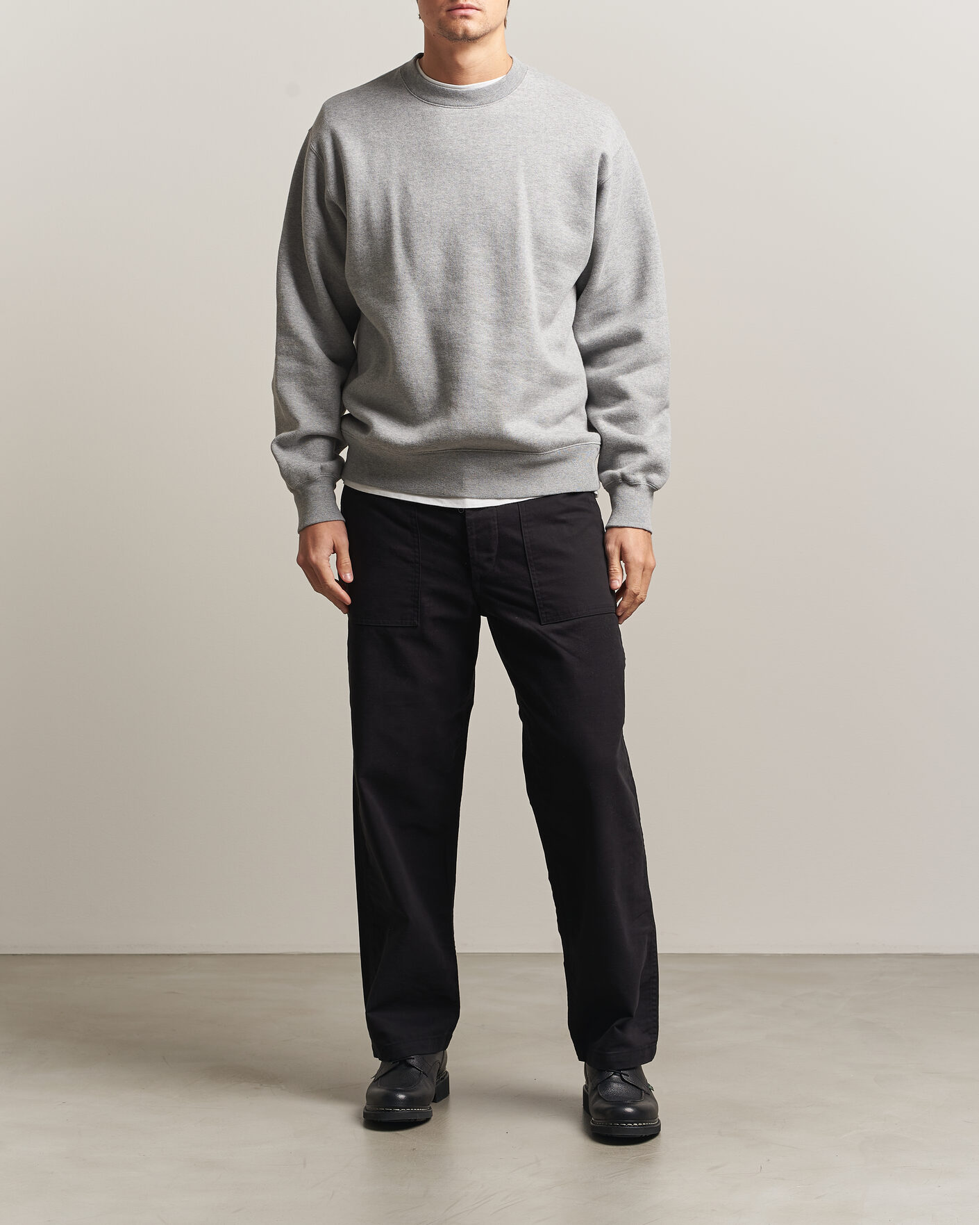 Hombres | Pantalones | orSlow | Regular Fit Original Sateen Fatigue Pants Black