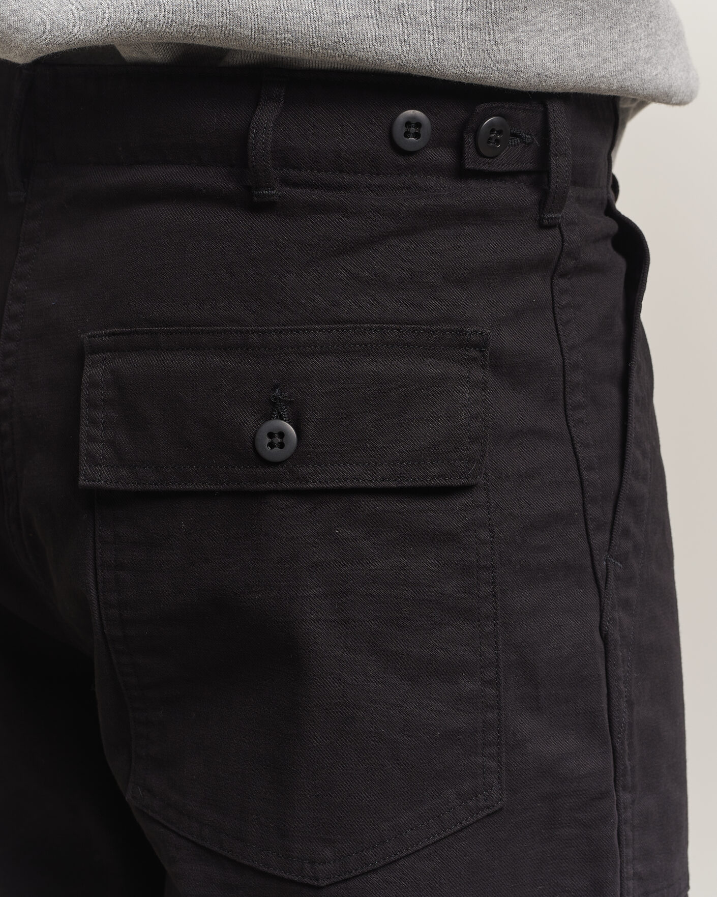 Hombres | Pantalones | orSlow | Regular Fit Original Sateen Fatigue Pants Black