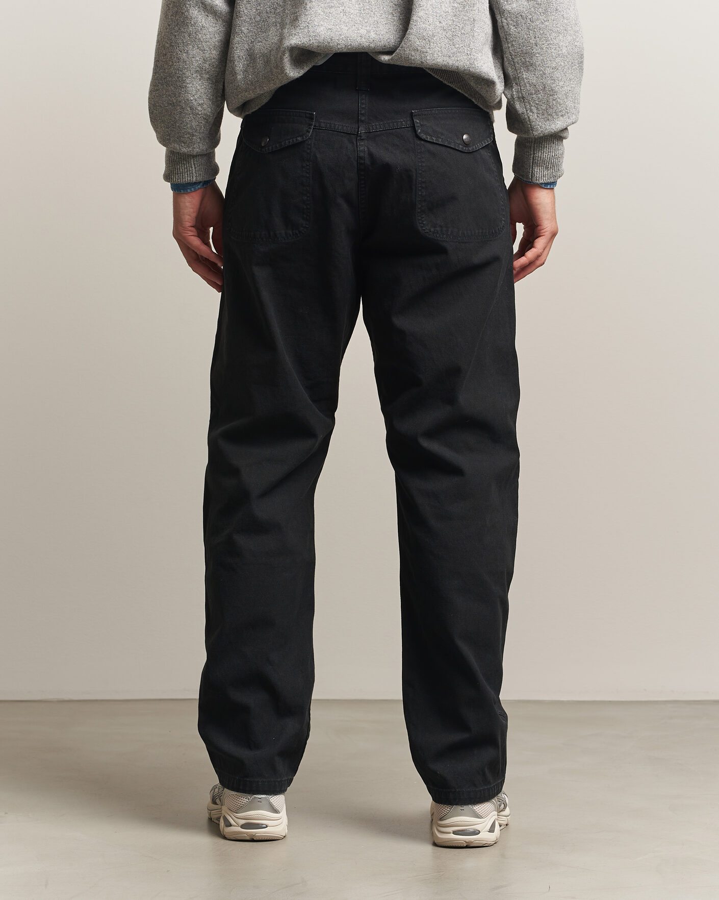 Hombres | Pantalones | orSlow | Double Knee Work Trousers Black