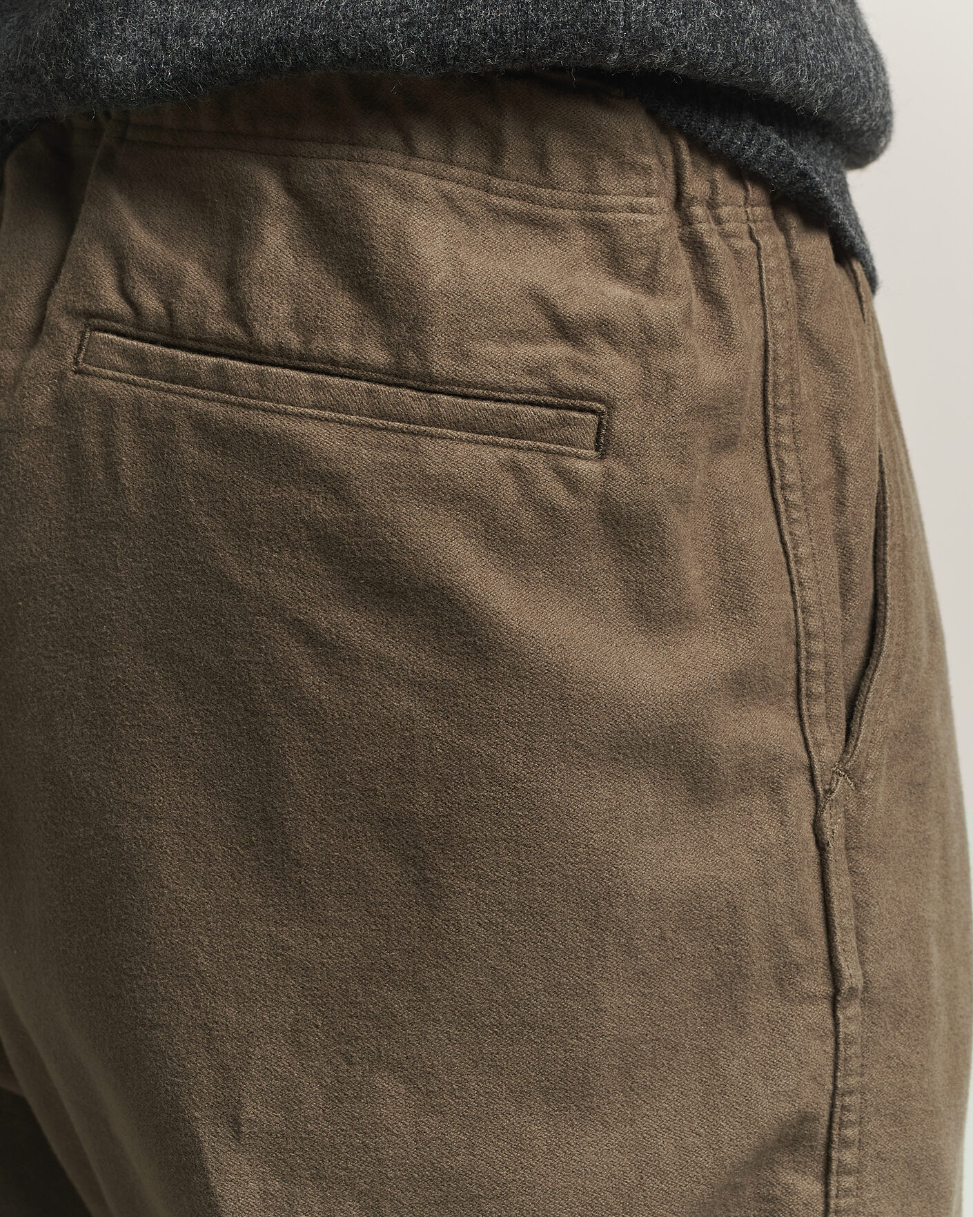 Hombres | Pantalones | orSlow | Wide Fit New Yorker Brushed Trousers Moss Gray