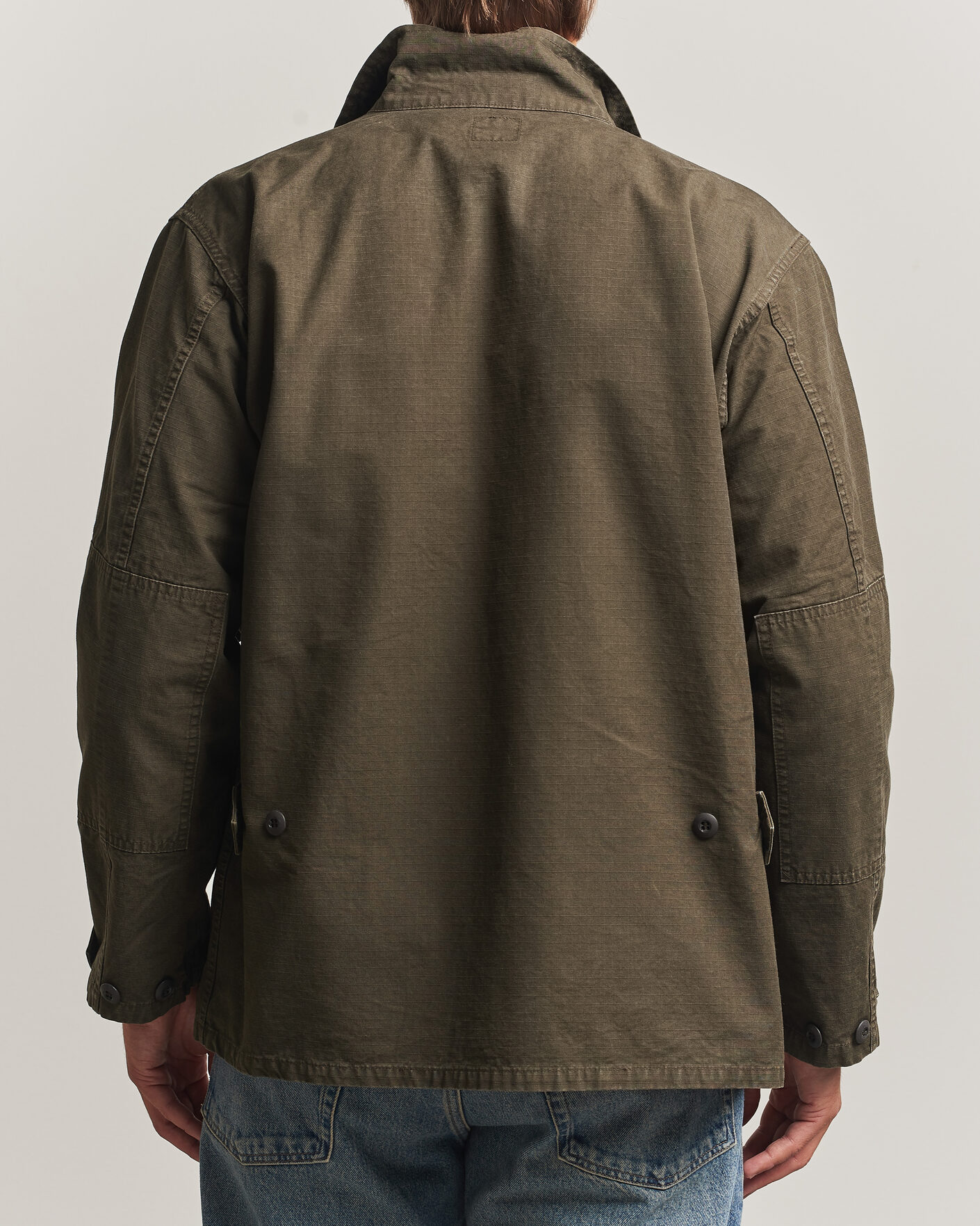Hombres | Abrigos y chaquetas | orSlow | B.D.U. Stone Washed Jacket Coffee Brown