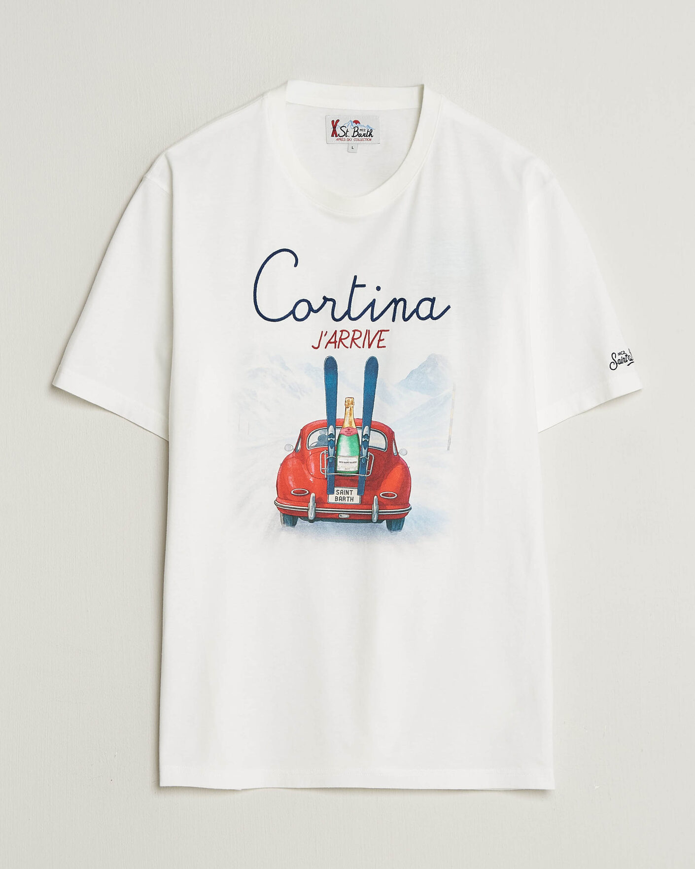 Hombres | Camisetas | MC2 Saint Barth | Printed Cotton T-Shirt Cortina