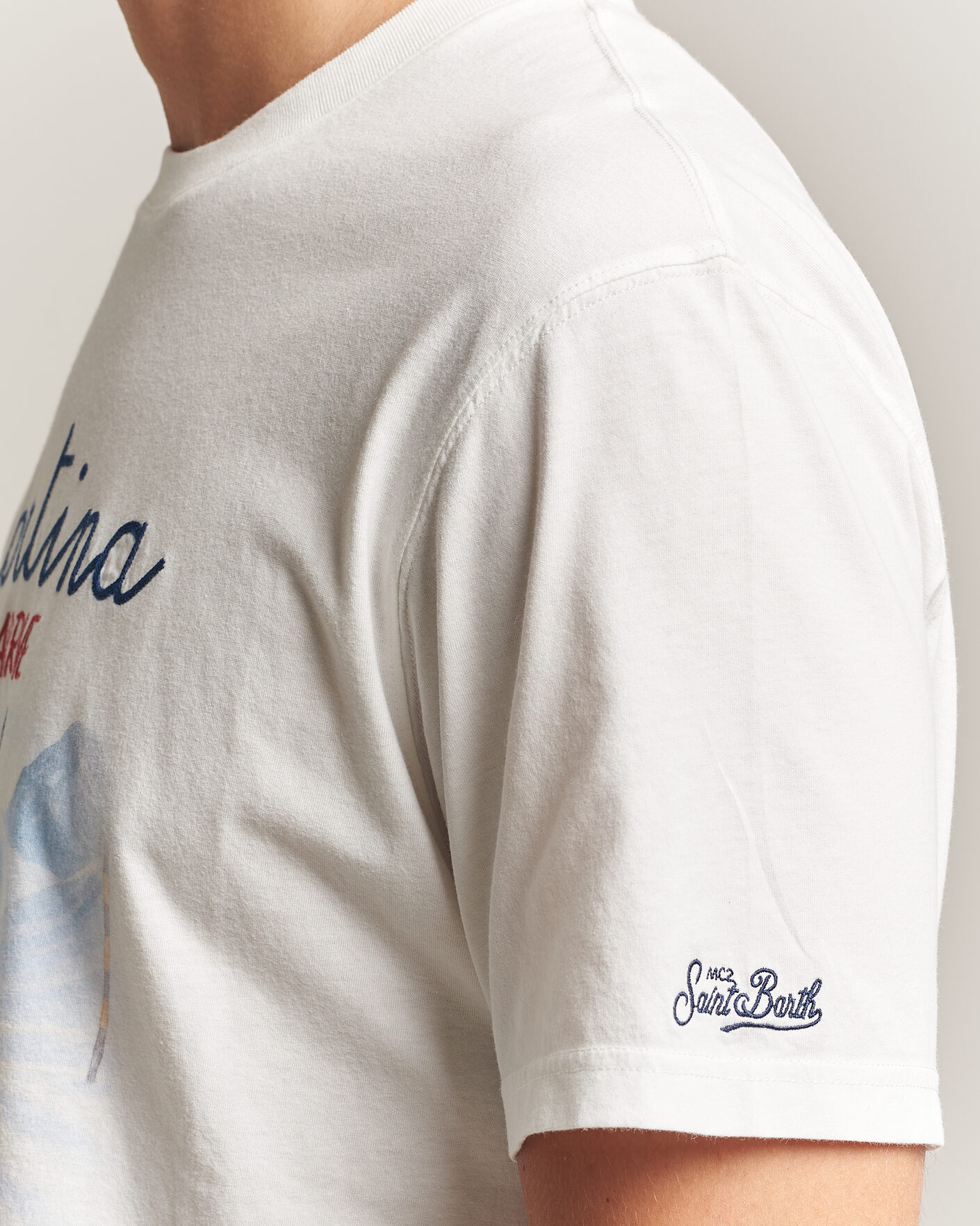 Hombres | Camisetas | MC2 Saint Barth | Printed Cotton T-Shirt Cortina