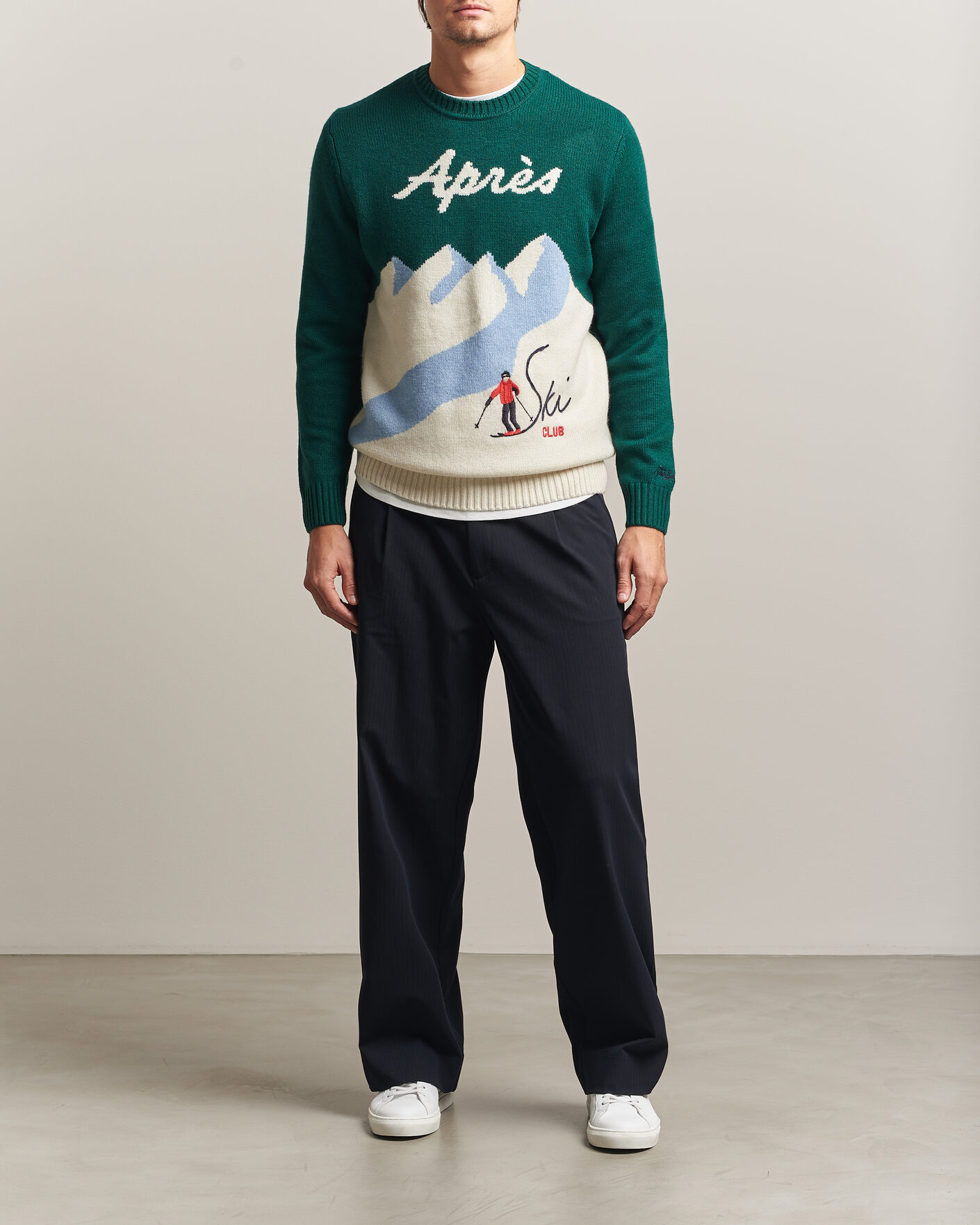 Hombres | Jerséis y prendas de punto | MC2 Saint Barth | Bombardino Printed Sweater Apres Ski Club
