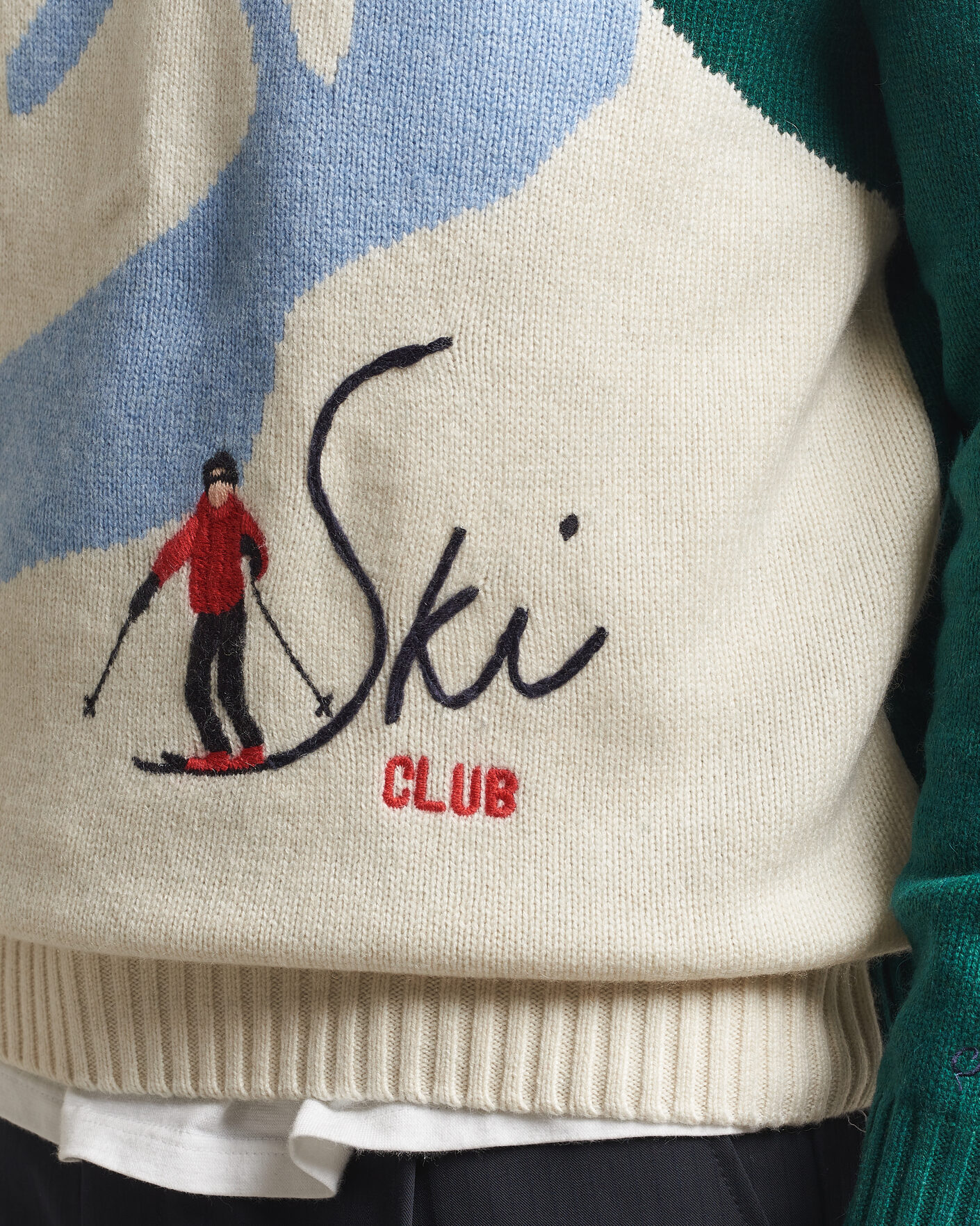 Hombres | Jerséis y prendas de punto | MC2 Saint Barth | Bombardino Printed Sweater Apres Ski Club