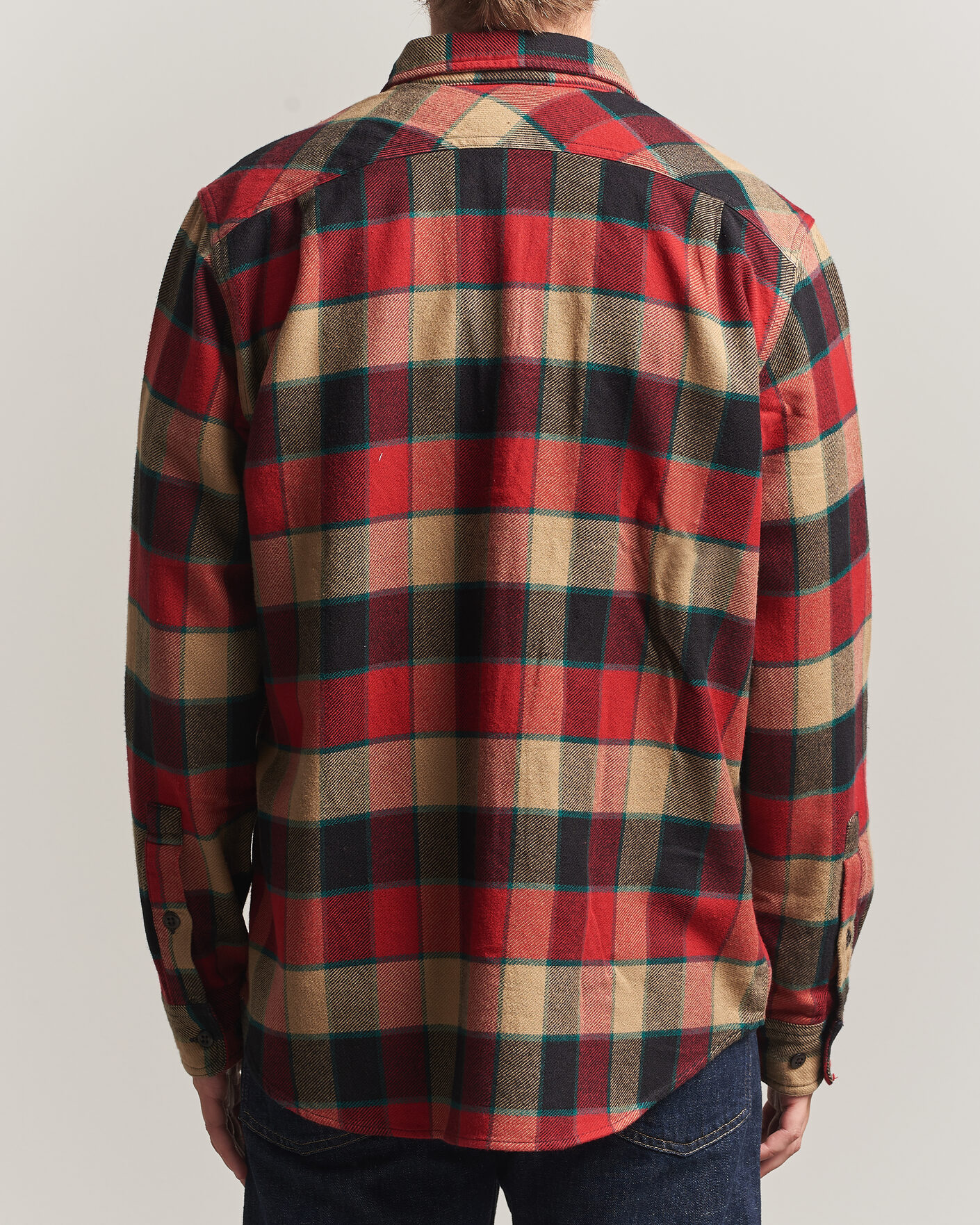 Hombres | Camisas | Filson | Vintage Flannel Work Shirt Red/Cream