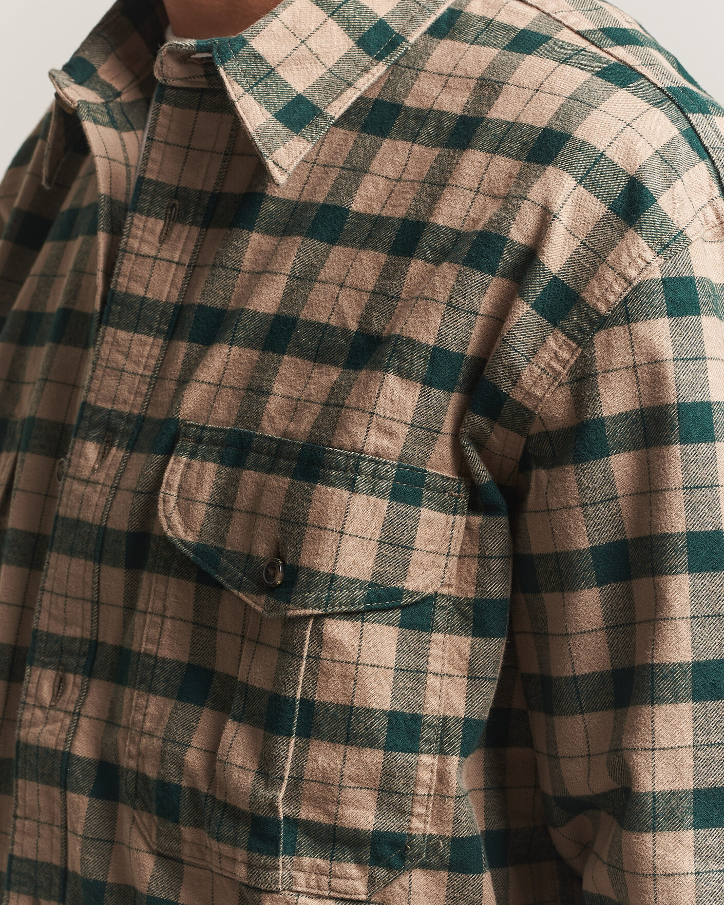 Hombres | Camisas | Filson | Checked Alaskan Guide Shirt Oatmeal
