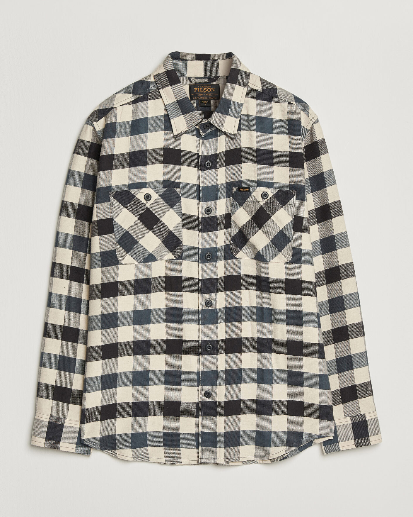 Hombres | Camisas | Filson | The Rangeland Flannel Shirt Charcoal