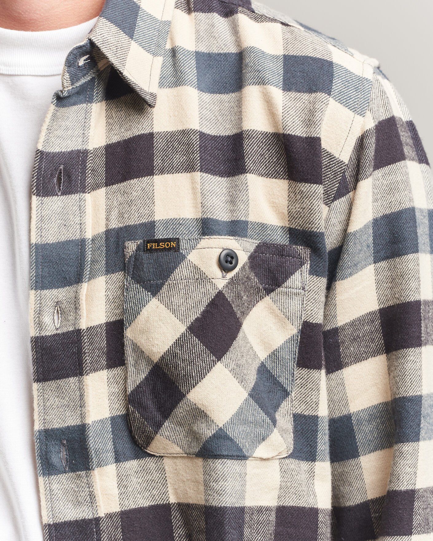 Hombres | Camisas | Filson | The Rangeland Flannel Shirt Charcoal