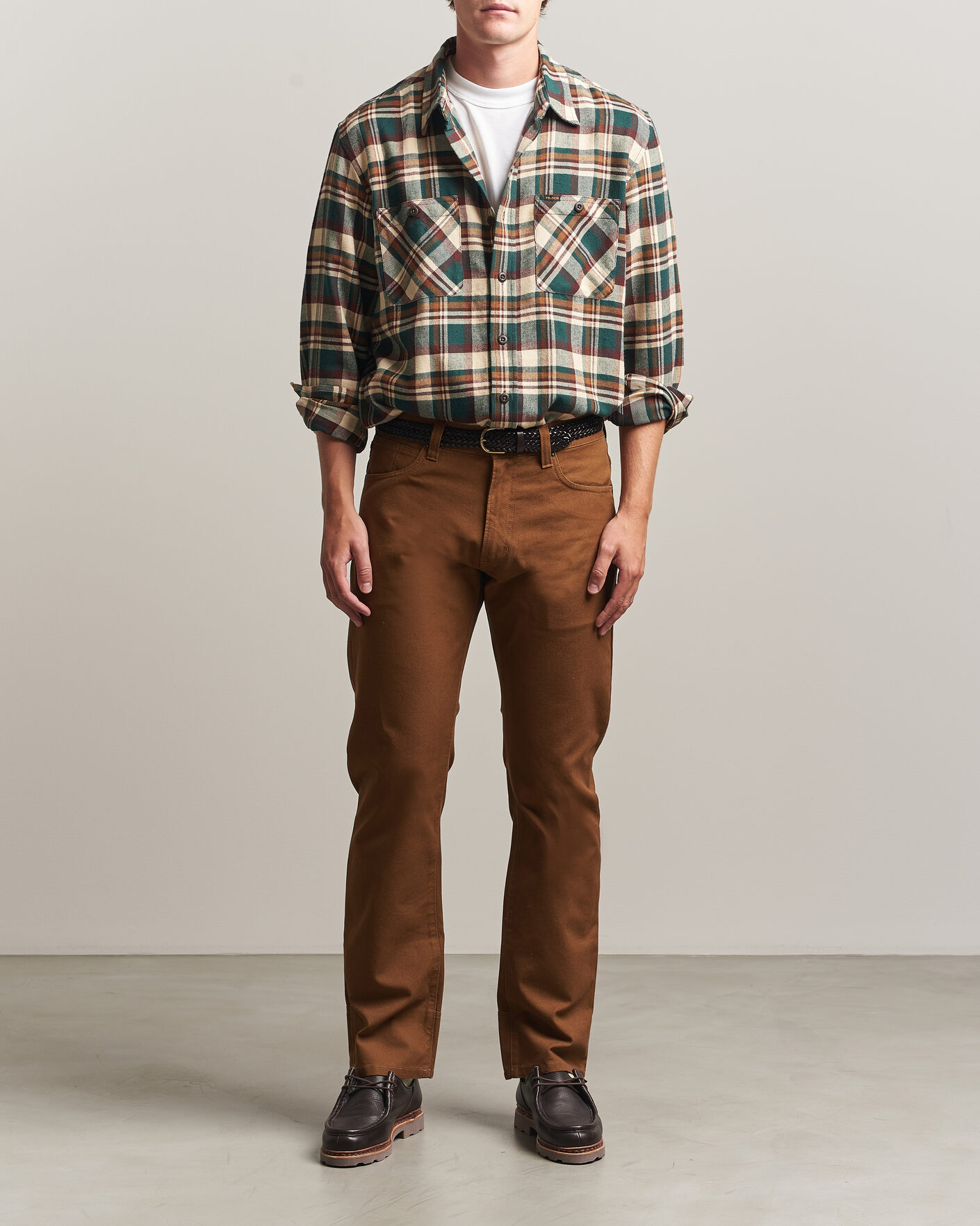 Hombres | Camisas | Filson | The Rangeland Flannel Shirt Green