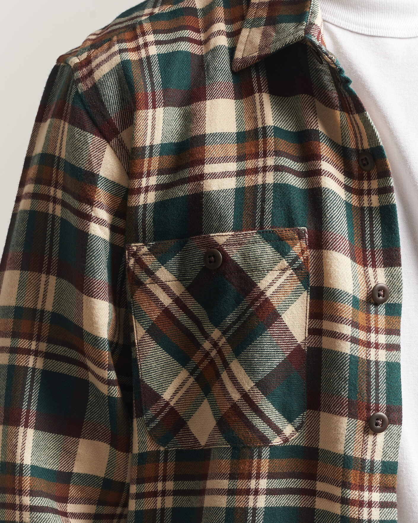 Hombres | Camisas | Filson | The Rangeland Flannel Shirt Green